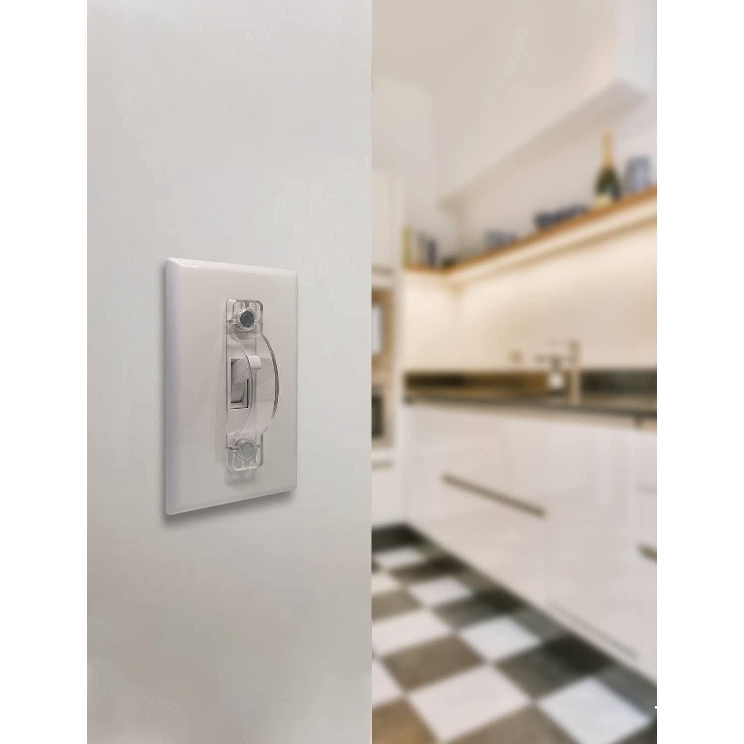 Cubierta Magnética para Interruptor ILIVABLE - Transparente, 2 Piezas