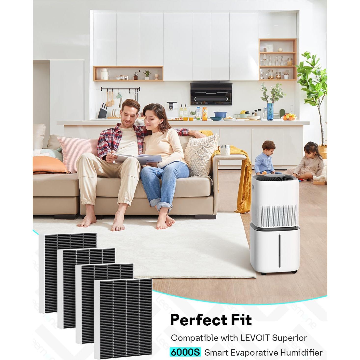 Filtros de Reemplazo Leemone 8 Paquetes para Humidificador 6000S