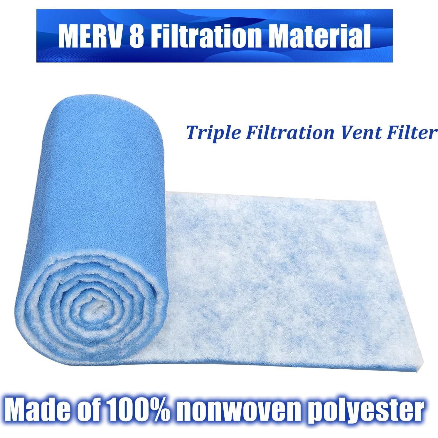 Filtro de Ventilación SUCOHANS 30.48x228.6 cm MERV 8 con Velcros