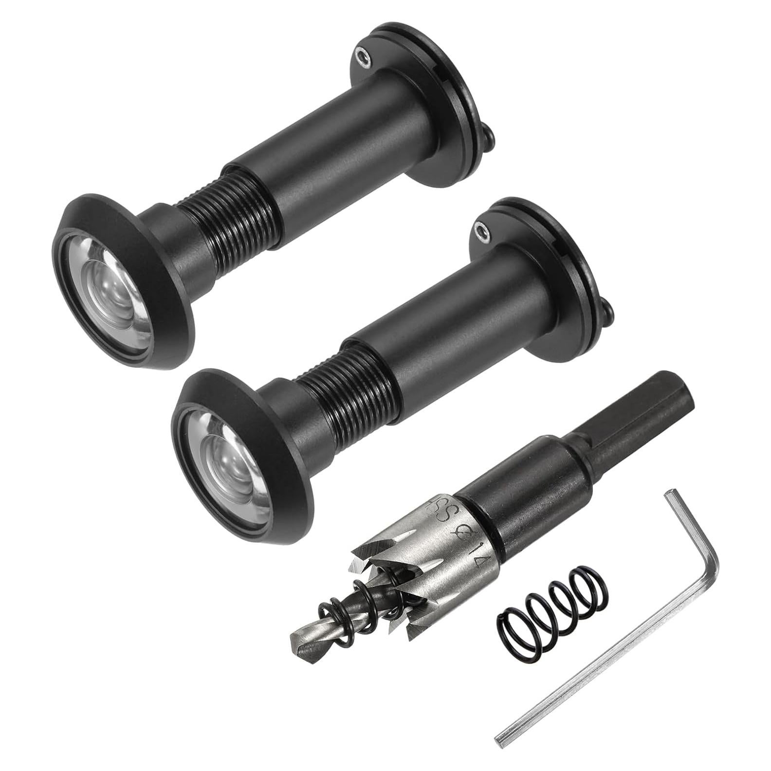 Mirilla de Puerta PATIKIL 2 Pcs Cobre 180 Grados Seguridad