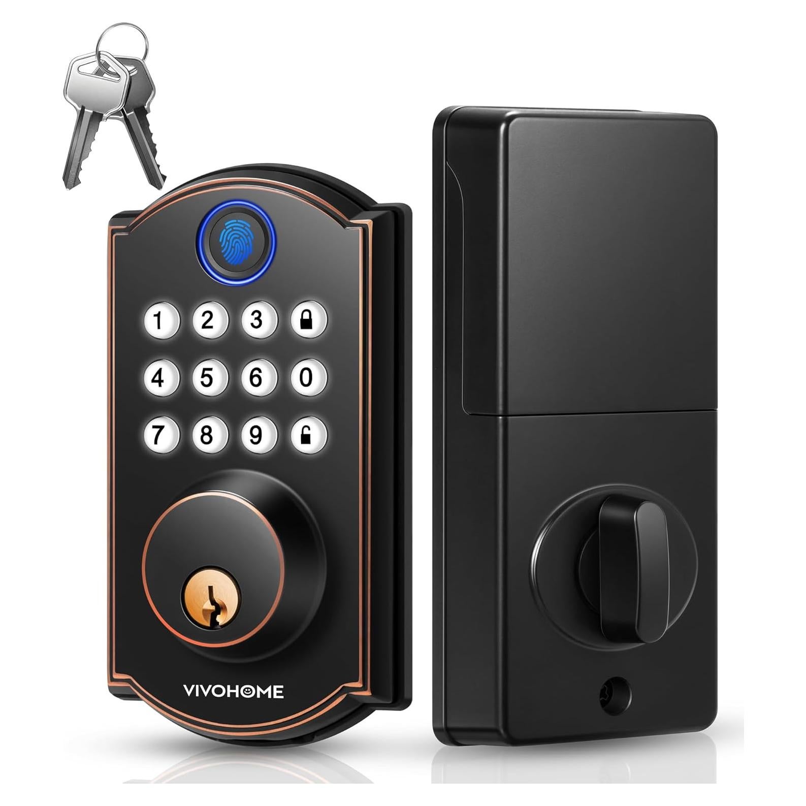 Cerradura Inteligente VIVOHOME Biométrica con Huella Digital