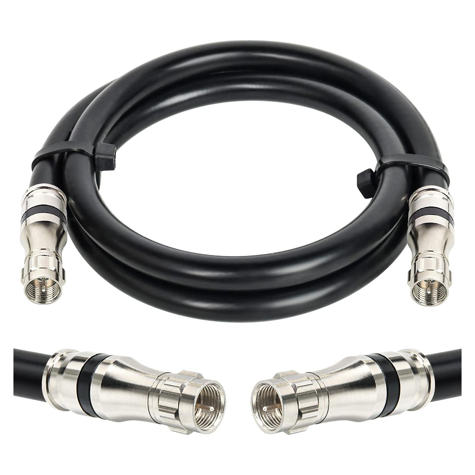 Cable Coaxial RG11 0.91m MOOKEERF 75ohm Alta Definición