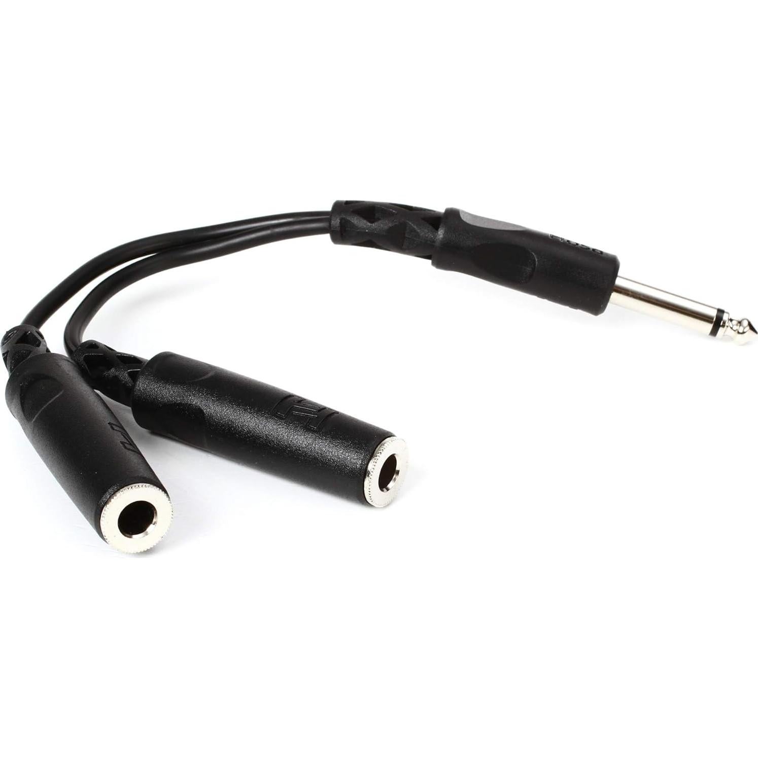 Cable Hosa YPP-111 1/4" TS a Doble 1/4" TSF - Paquete de 2