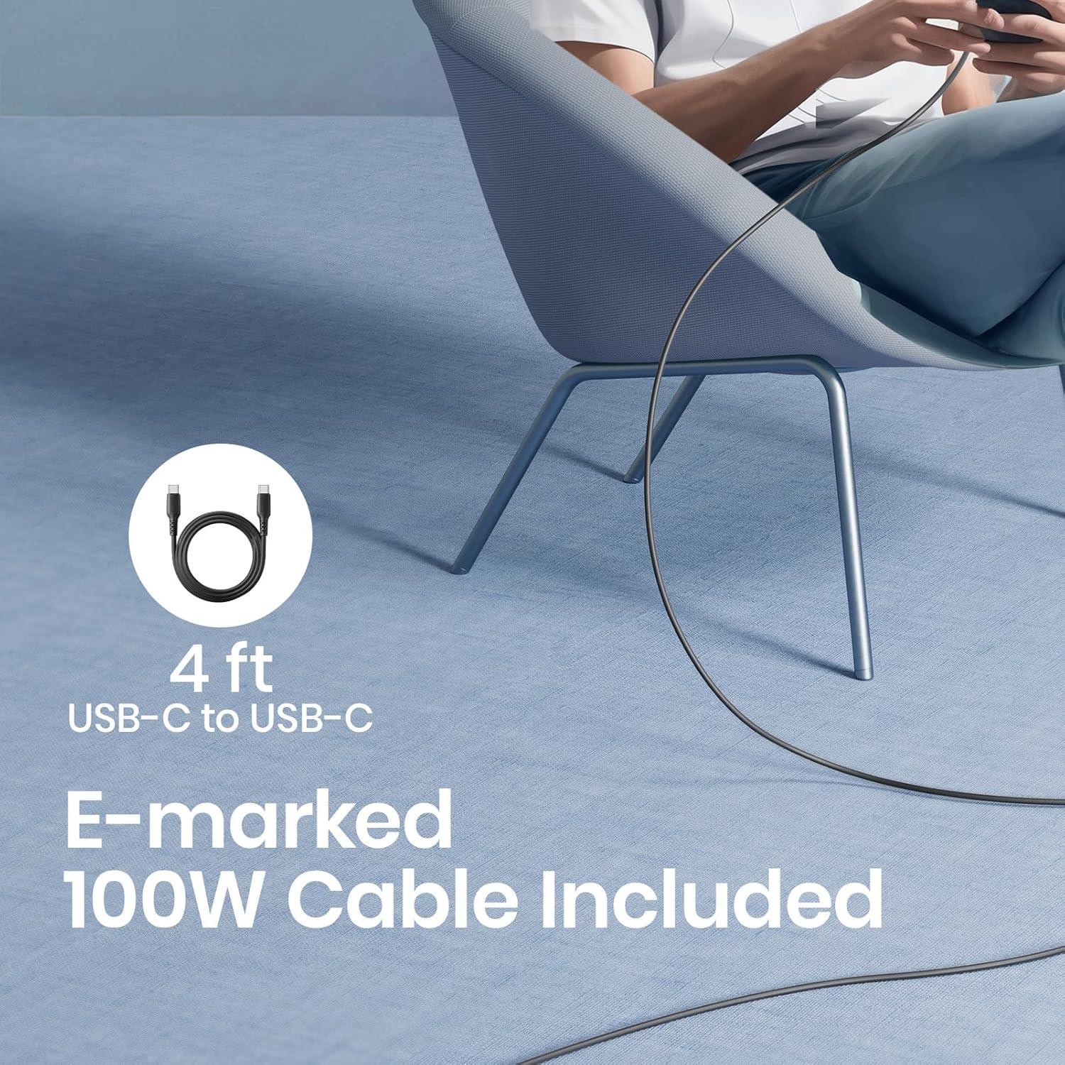 Cargador USB-C INIU 65W Doble Puerto Carga Rápida Negro