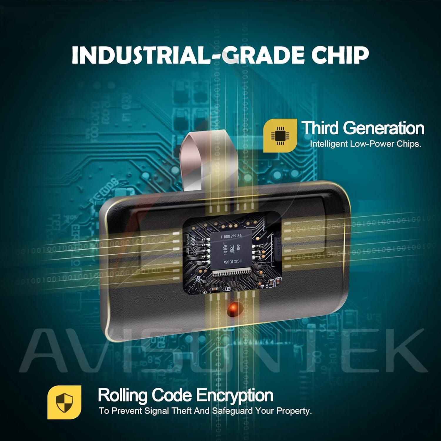 Control Remoto de Garaje Chamberlain 950ESTD 3 Unidades