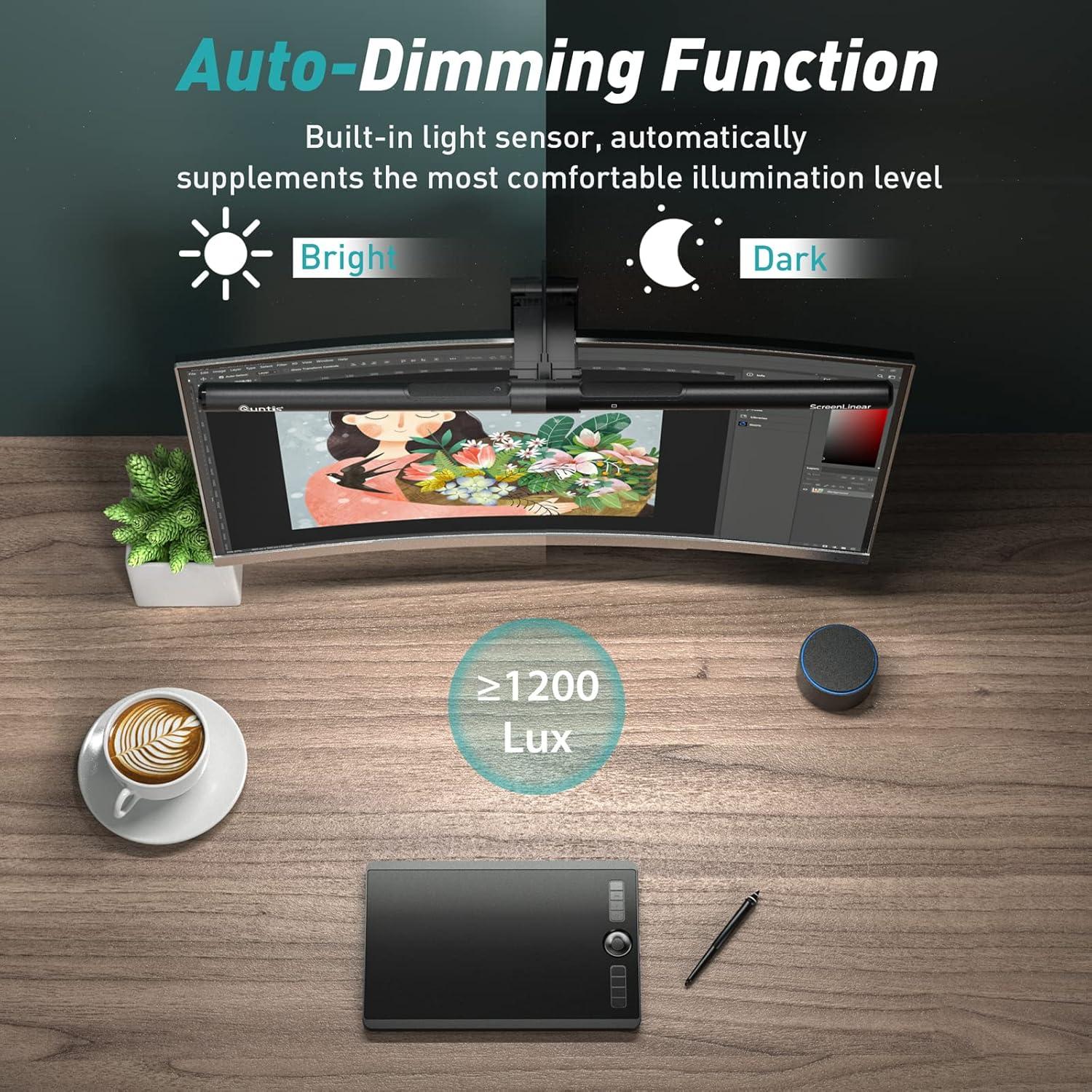 Barra de Luz para Monitor Quntis 20" con Control Remoto