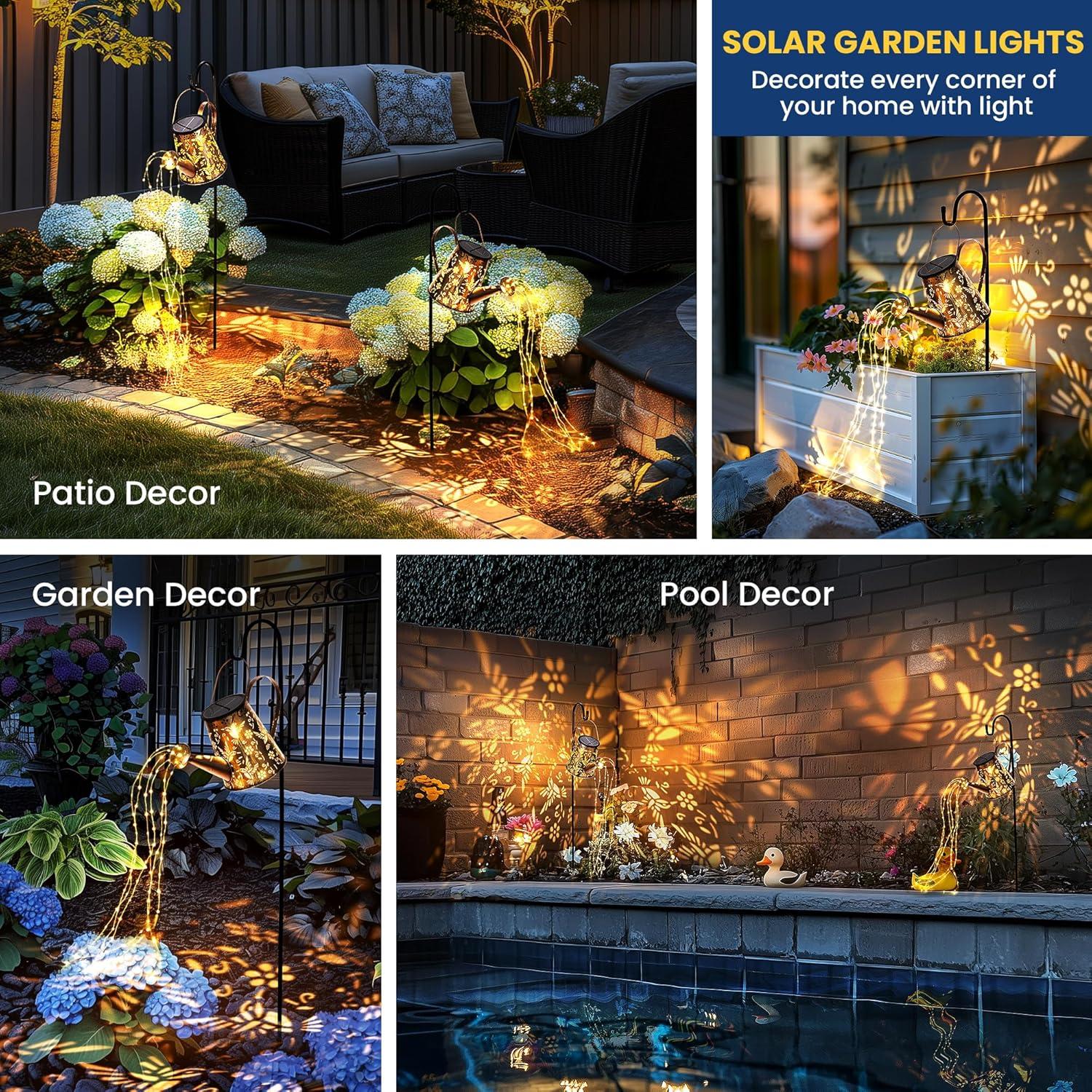 Luces Solares Decorativas PATIOPIA Regadera Grande 30cm