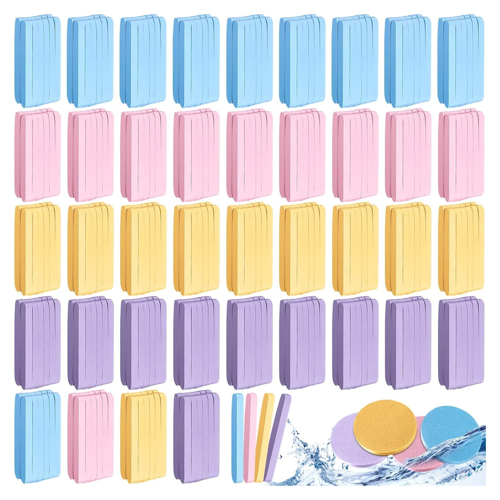 Esponjas Faciales Comprimidas Nuogo 480 Piezas PVA Multi Color