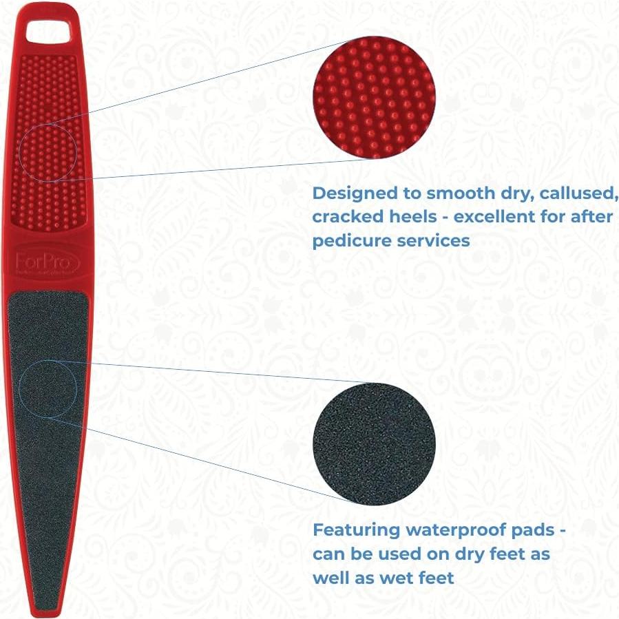Lima de pies ForPro Red Panda 60/100 grano 26.67 cm