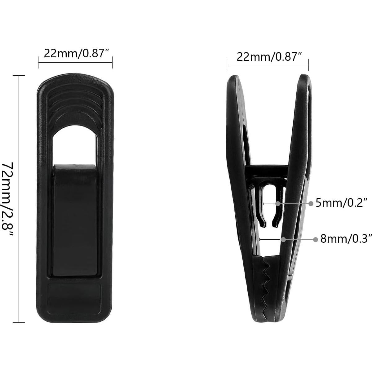 Clips de Plástico para Perchas ICSTM - Paquete de 20 Unidades