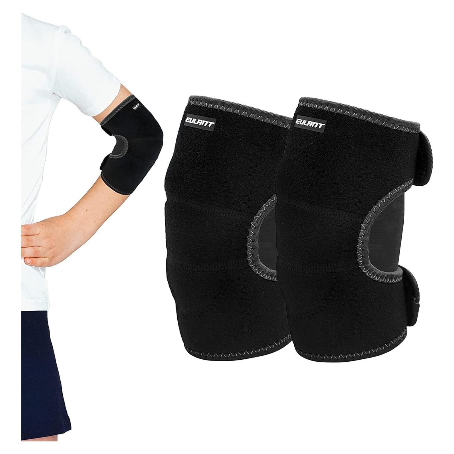 Almohadillas para Codos EULANT Niños Ajustables Negro S