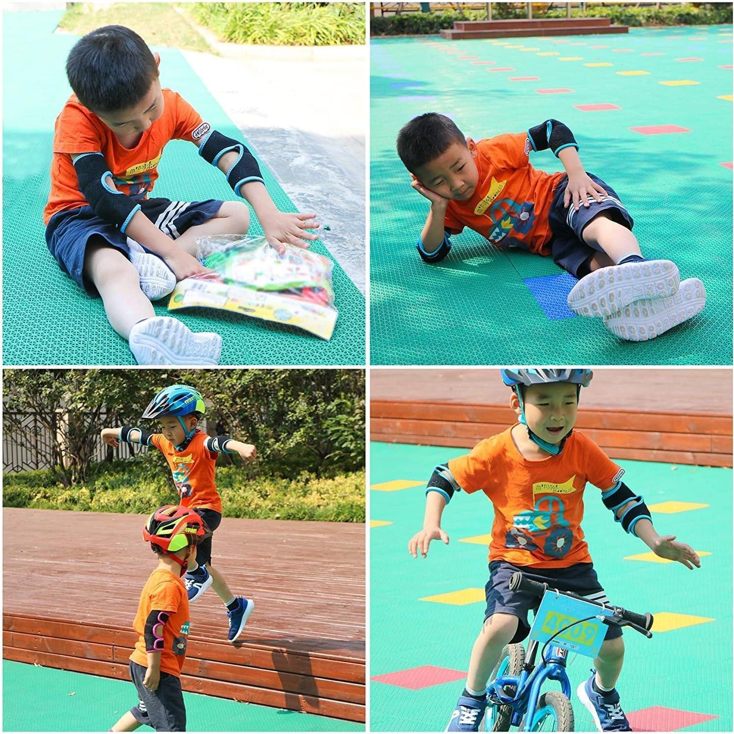 Almohadillas para Codos EULANT Niños Ajustables Negro S