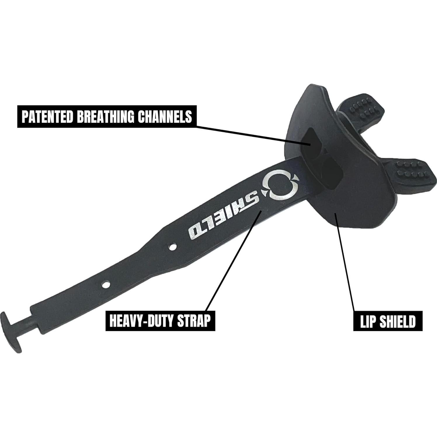 Protector Bucal O Shield Vortex Flow Negro Profesional