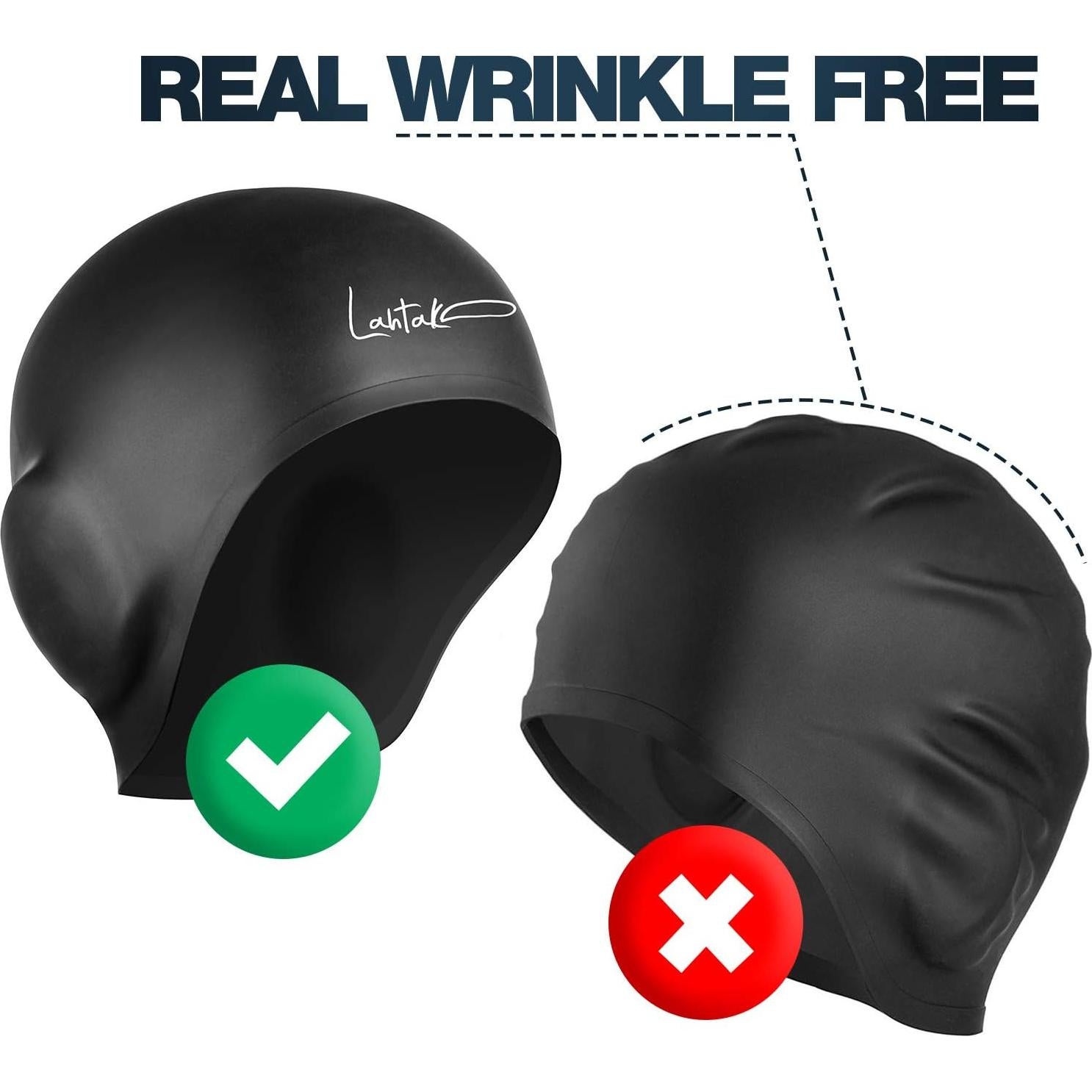 Gorro de Natación 3D Lahtak - Silicona Impermeable Unisex