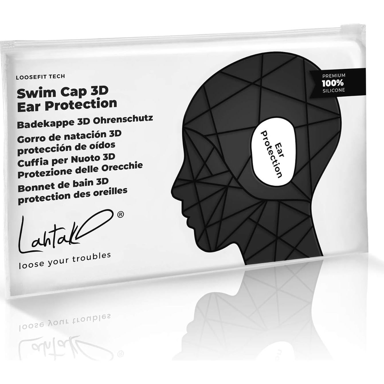 Gorro de Natación 3D Lahtak - Silicona Impermeable Unisex