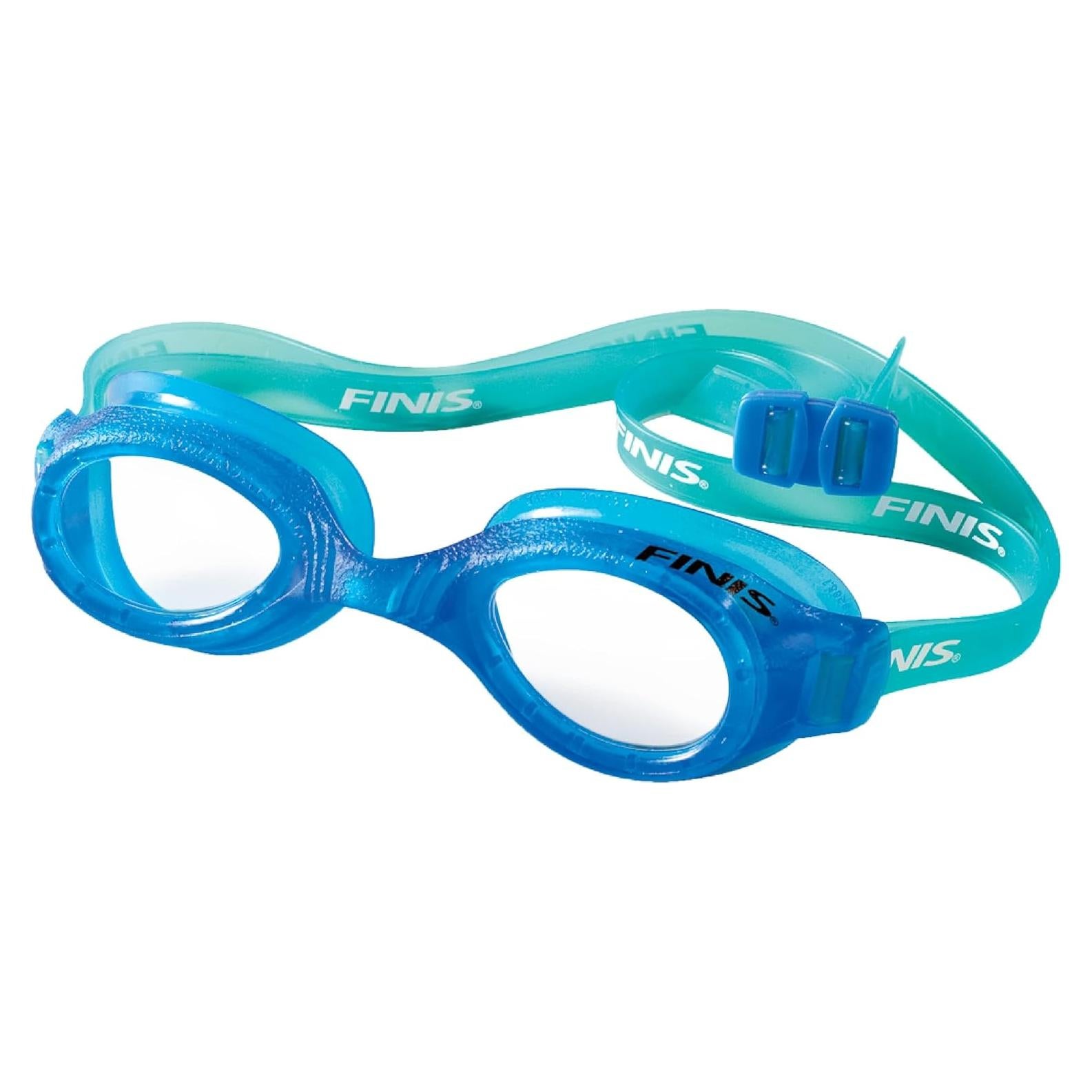 Gafas de natación FINIS H2 Jr. Azul/Transparente - Protección UV