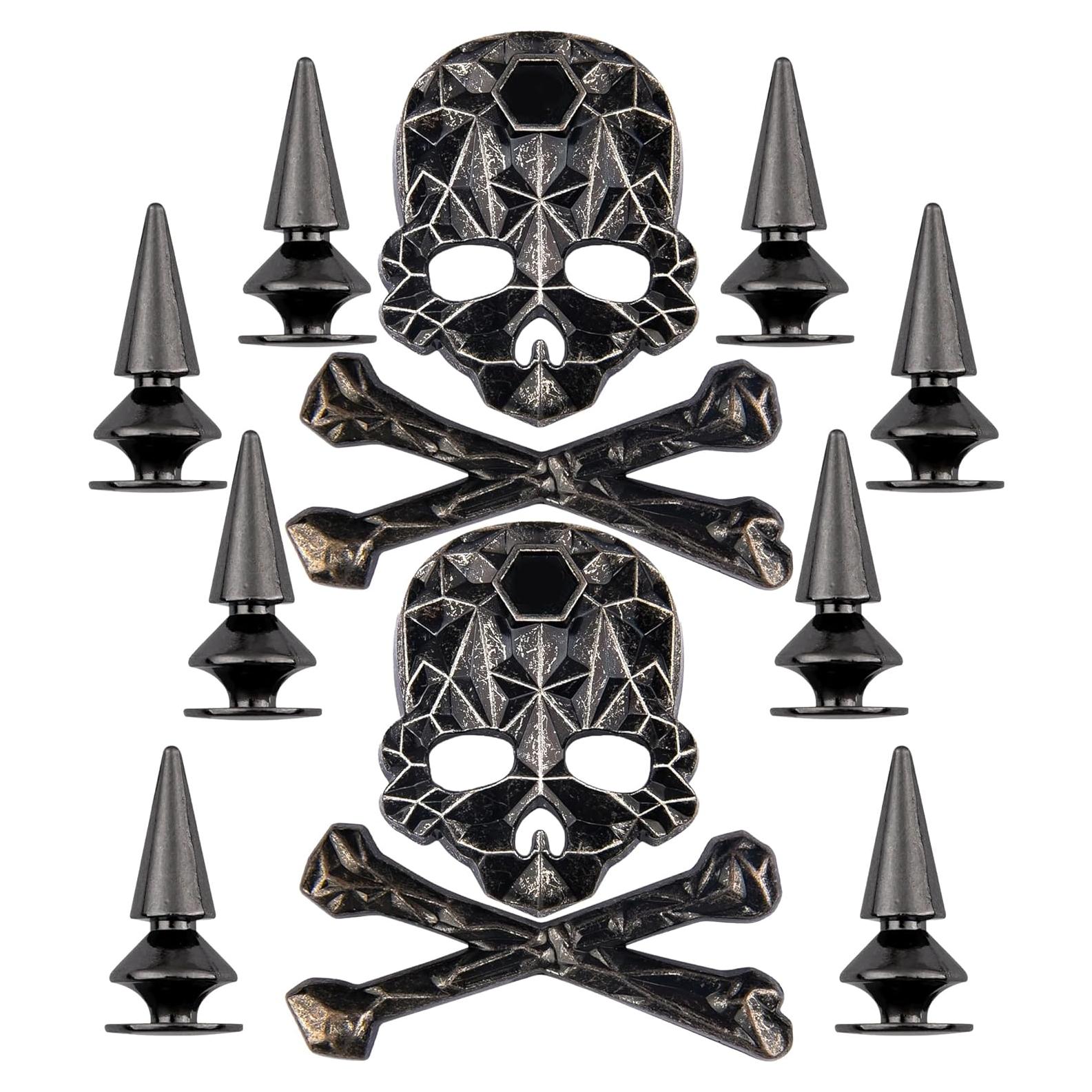 Encantos de Zapato de Metal Gótico 12 Pcs para Mujeres