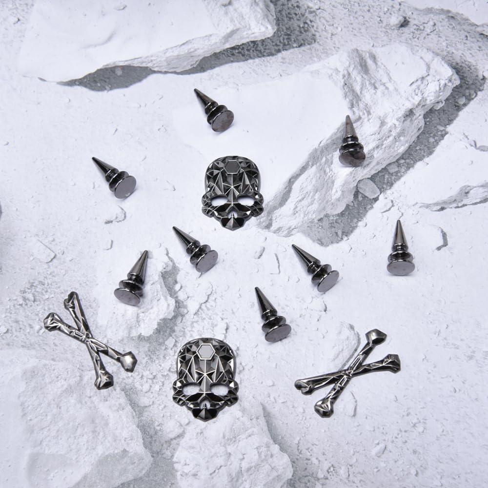 Encantos de Zapato de Metal Gótico 12 Pcs para Mujeres