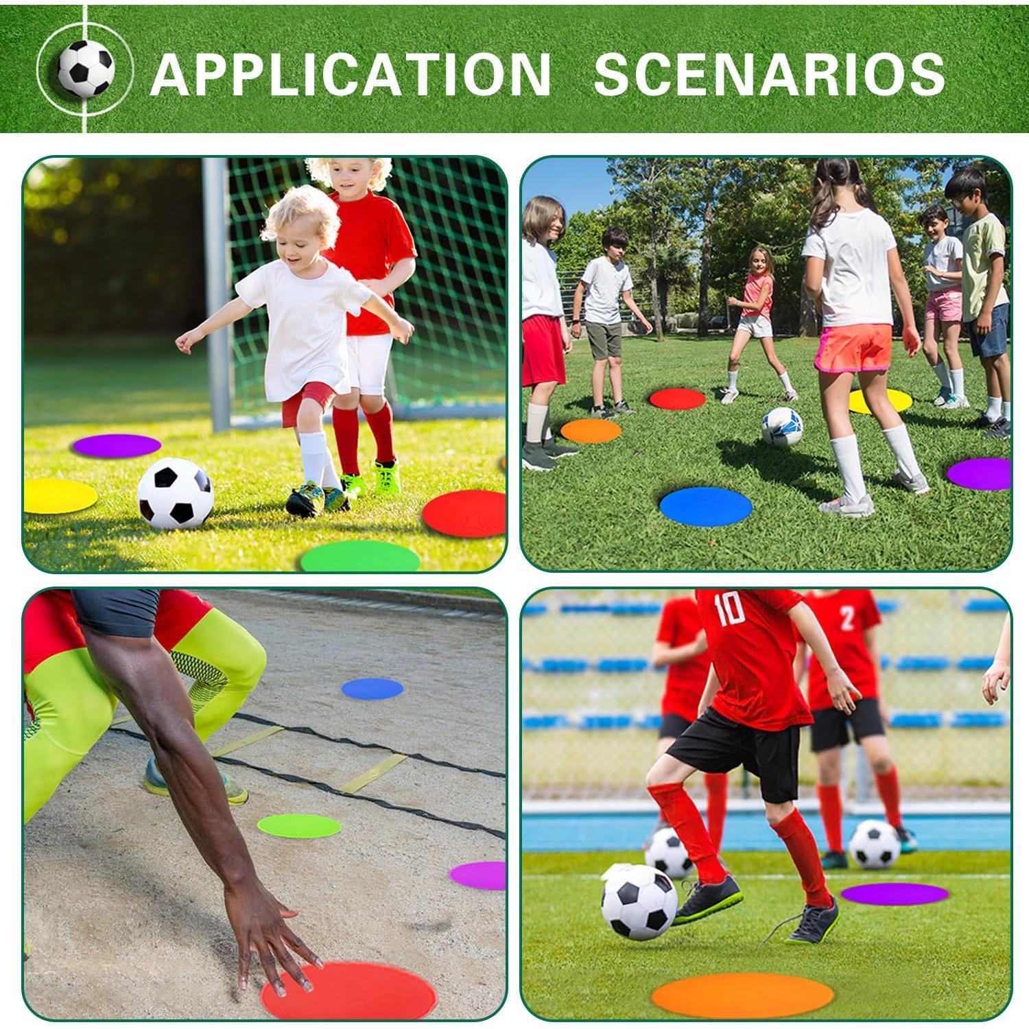 Marcadores de Agilidad PIKZH 12 cm 24 Pcs Antideslizantes