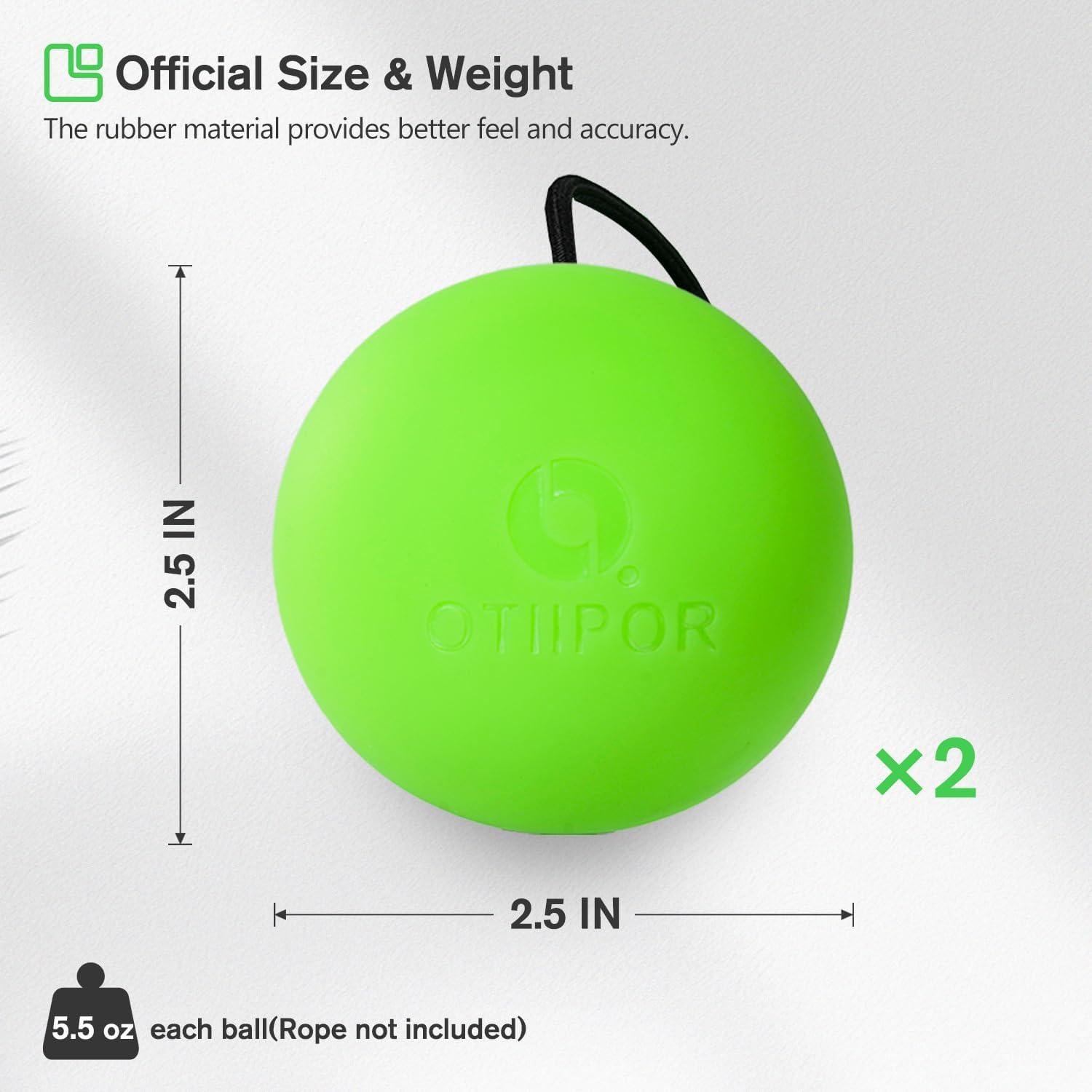 Rebotador de Lacrosse OTIIPOR con Pelotas LED Brillantes