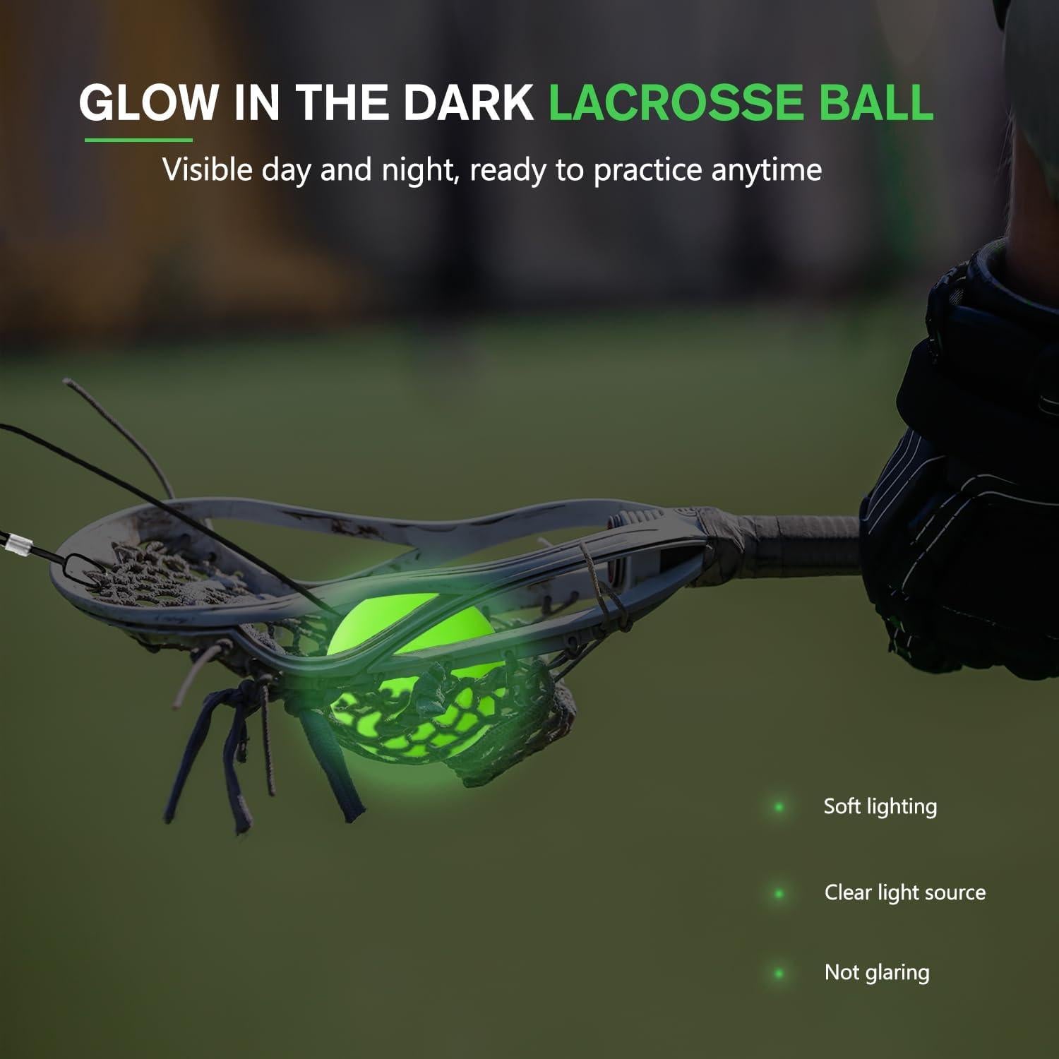 Rebotador de Lacrosse OTIIPOR con Pelotas LED Brillantes