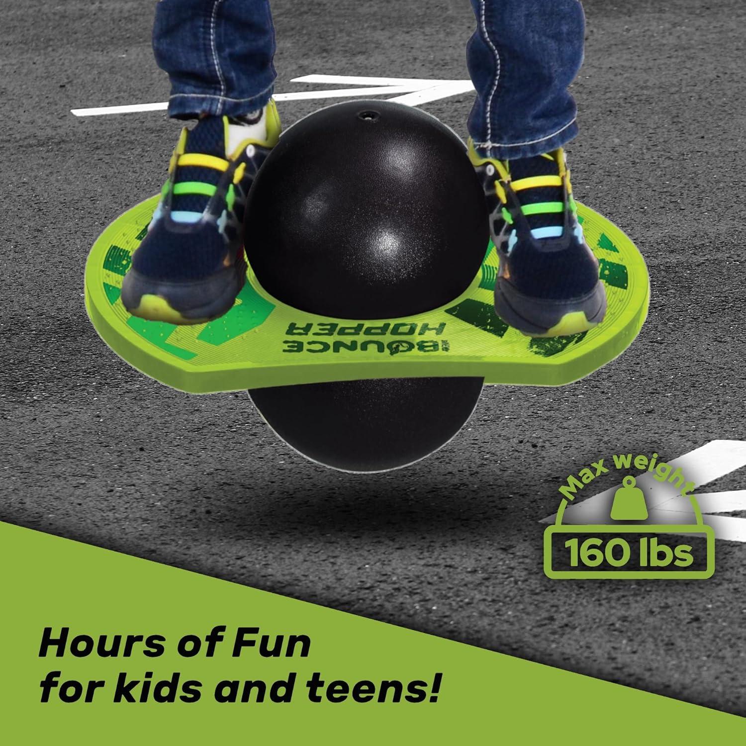 Pogo Ball New Bounce Verde - Saltador para Niños 7-10 Años