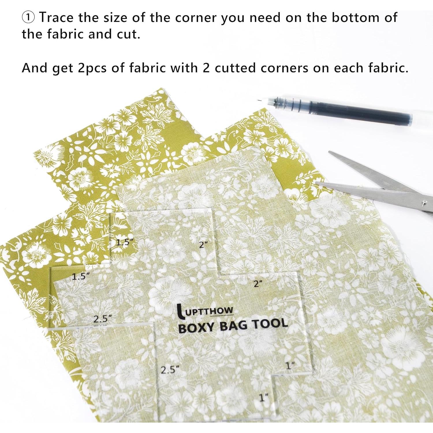 Set de Plantillas para Hacer Bolsas UPTTHOW - 3 Piezas Acrílico