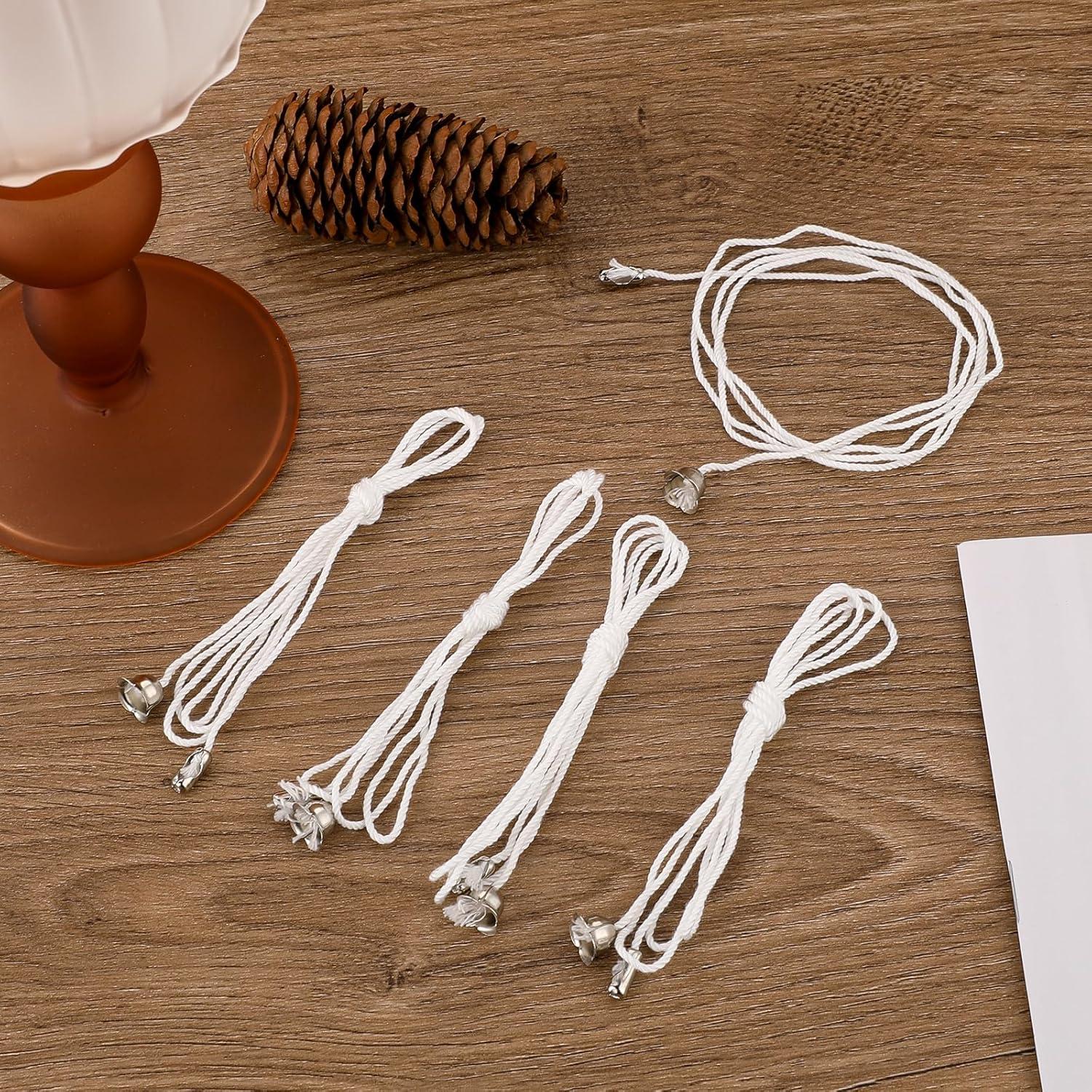 Sliverdew 8 Pack Pull Cord for Ceiling Switch Ceiling Fan Pull Chain Extender Light Pull Cord String with Connector Pull Chain Extension for Ceiling Fan Light Fixture Light Bulb