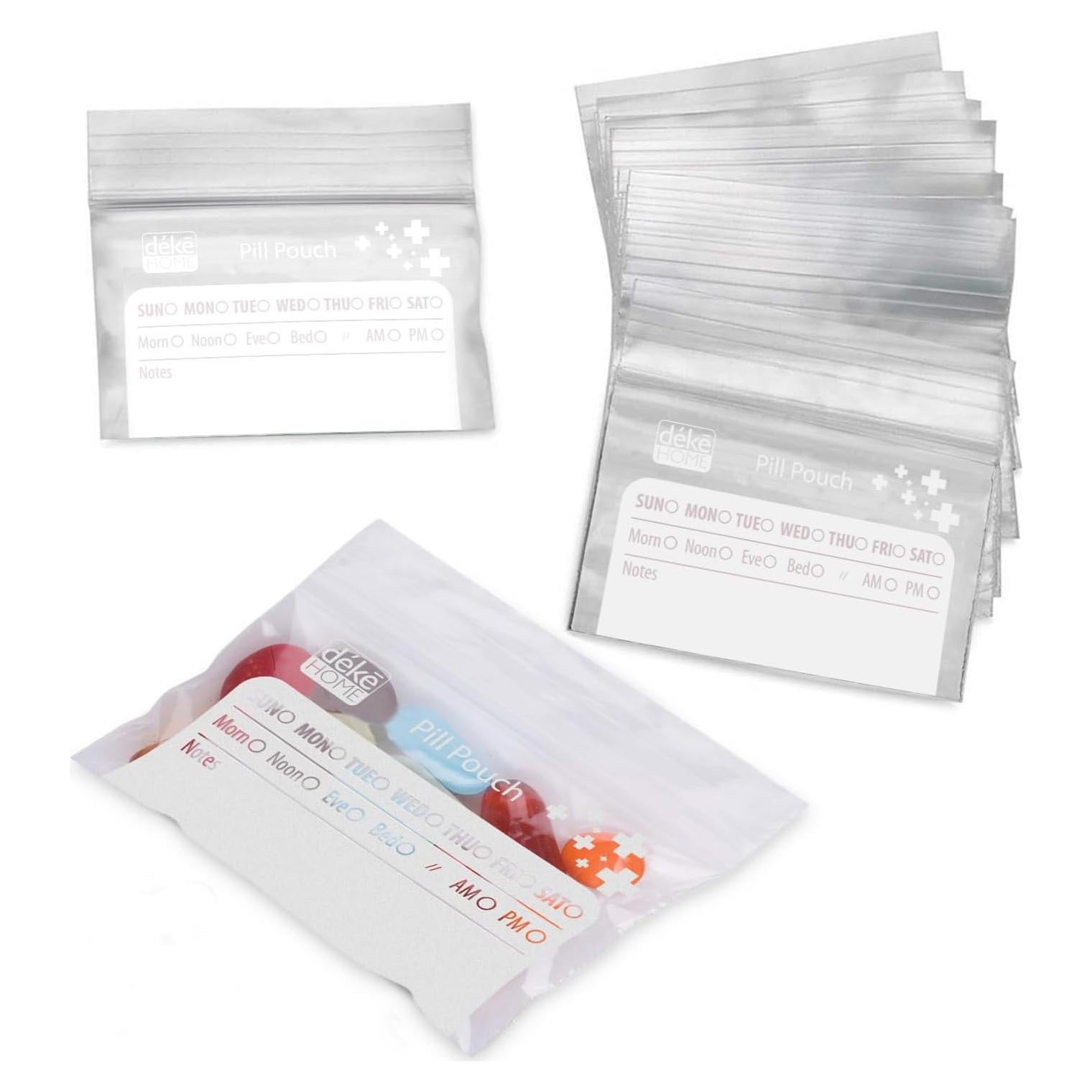 Bolsas de Pastillas Reutilizables Deke Home 100 Unidades 10x7 cm