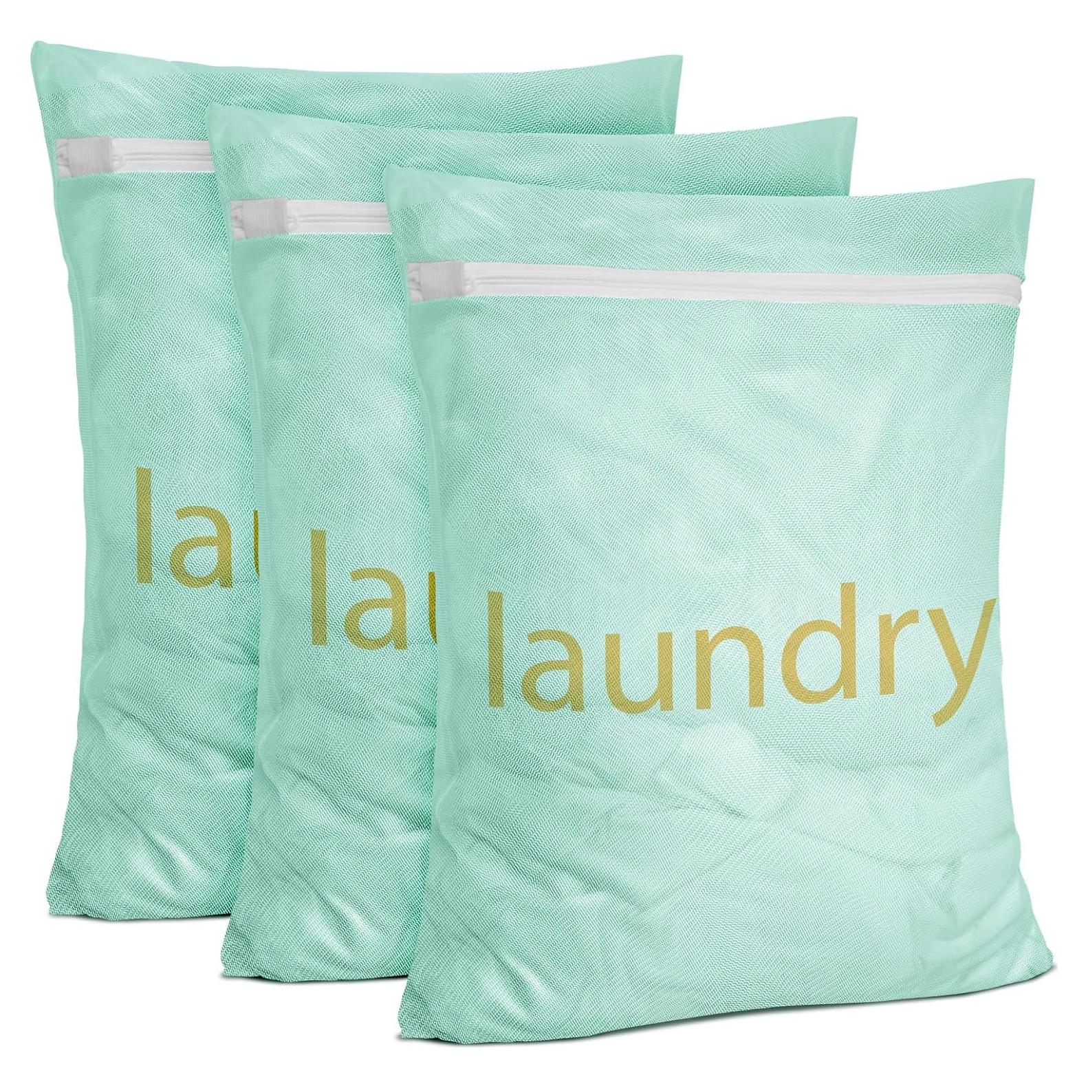 Bolsa de Lavandería de Malla Sylfairy - 2 Piezas Mediana y Grande