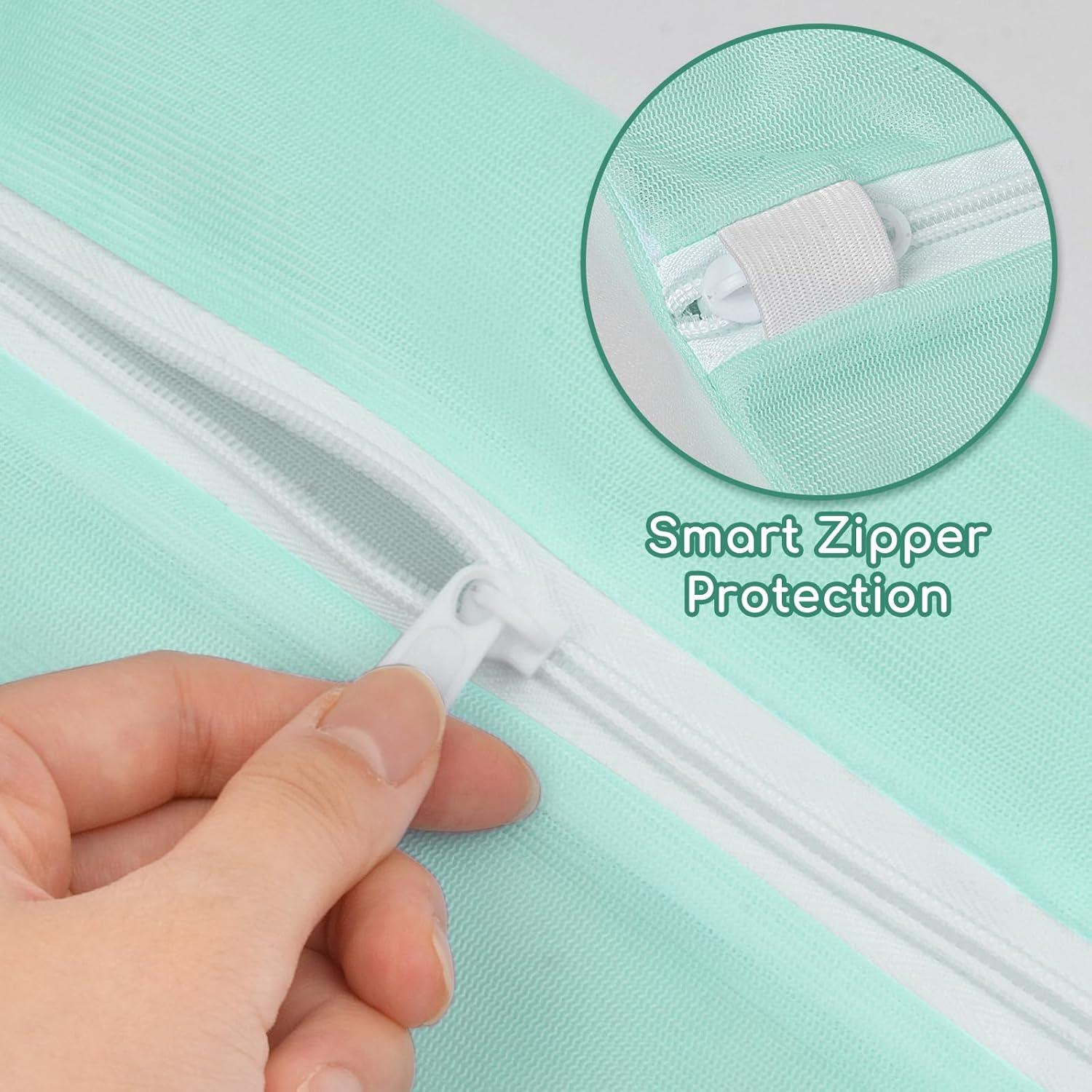 Bolsa de Lavandería de Malla Sylfairy - 2 Piezas Mediana y Grande