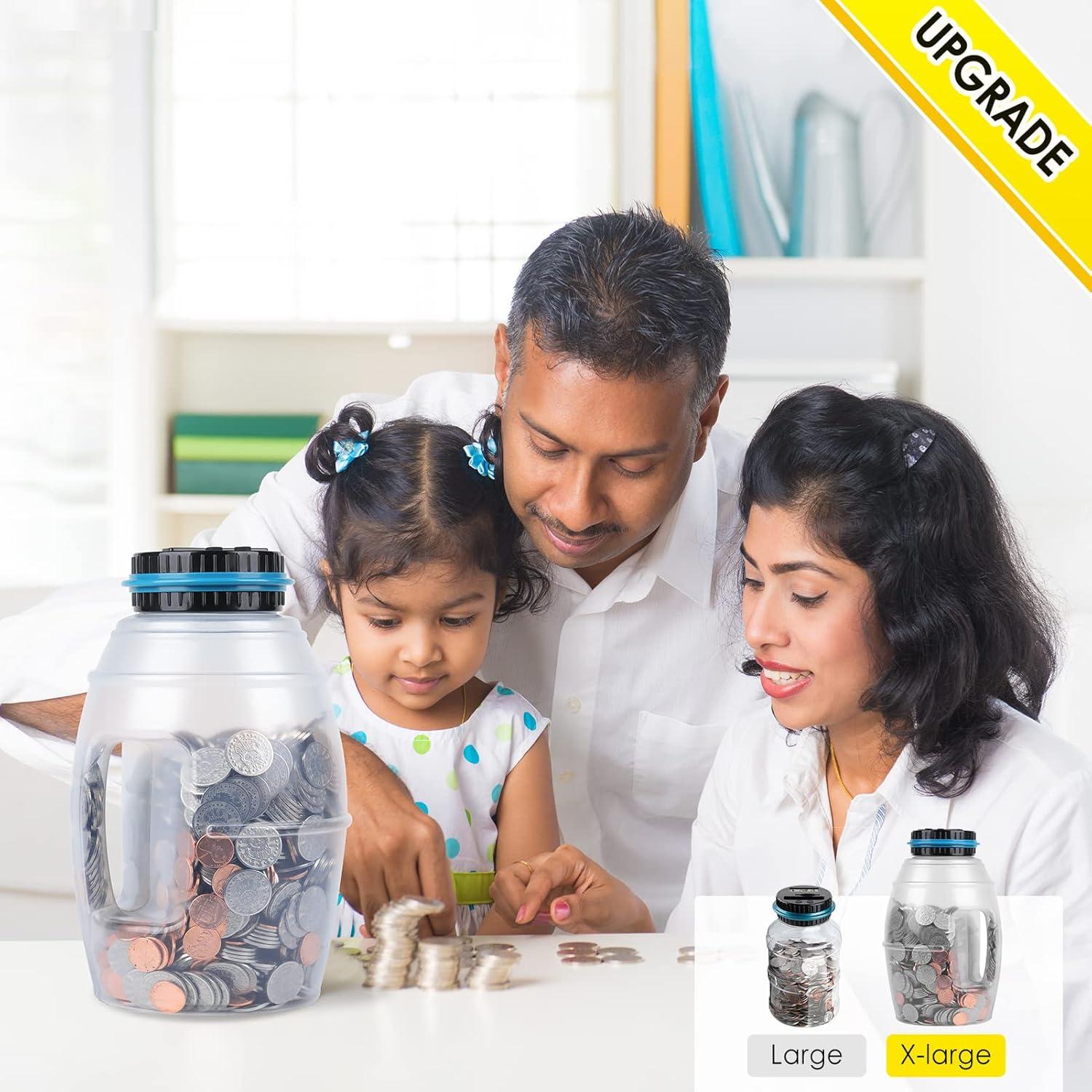 Hucha Digital Vcertcpl X-Large 2.8L con Contador LCD Azul