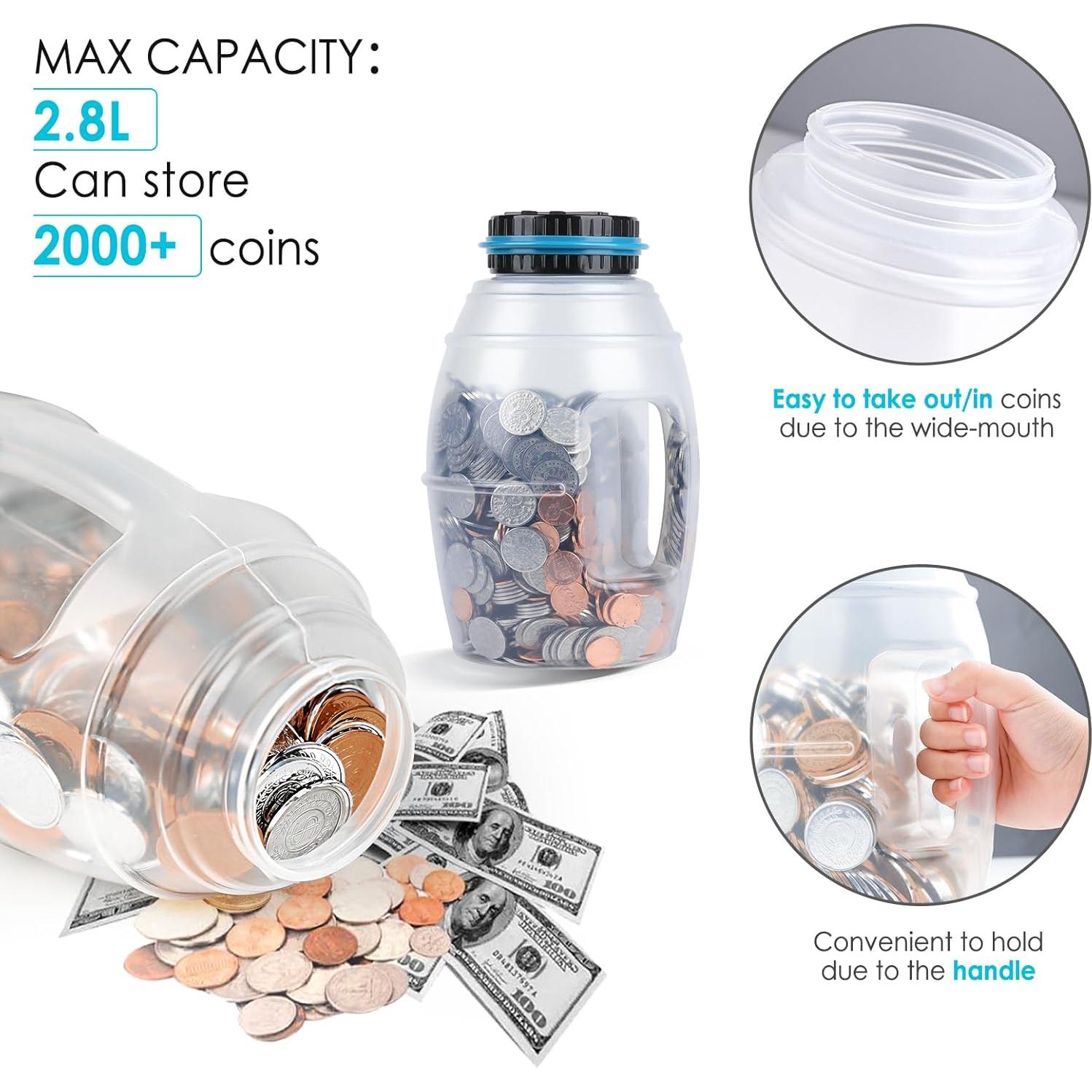 Hucha Digital Vcertcpl X-Large 2.8L con Contador LCD Azul