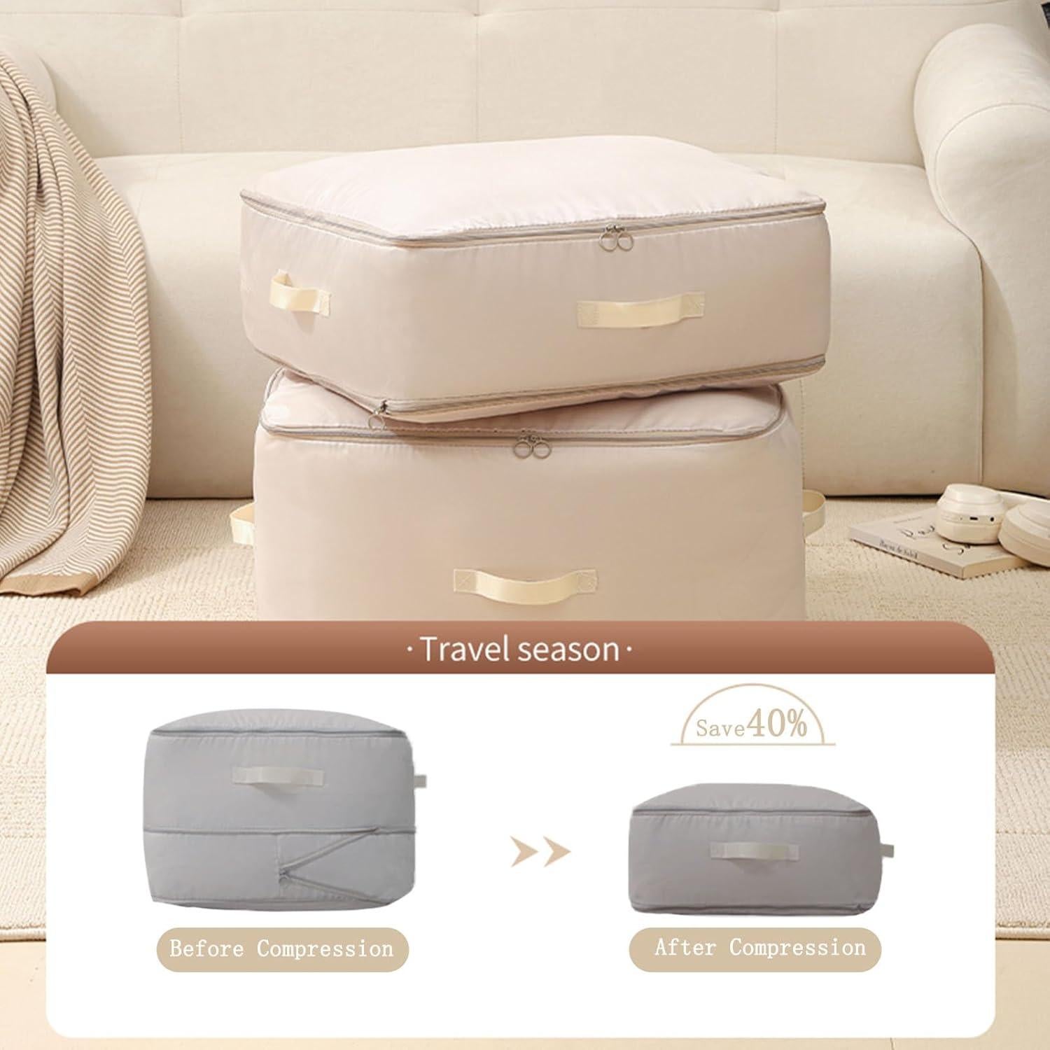 3 Bolsas de Almacenamiento Bxngjuj Compresión Ultra Espacio