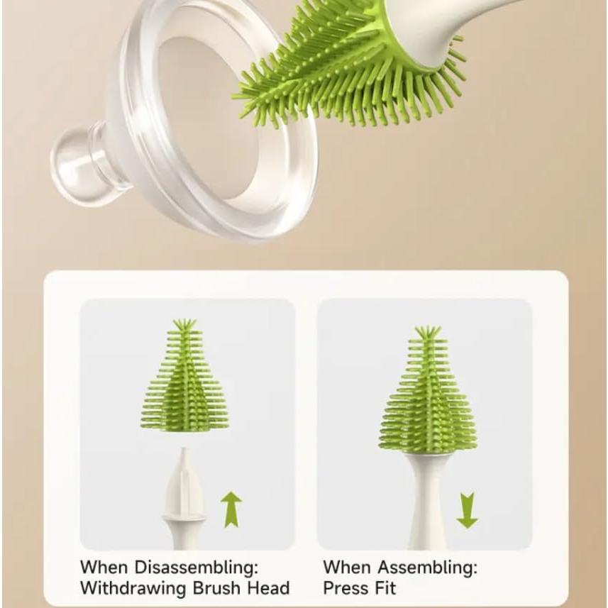 Juego de Cepillos de Limpieza para Botellas Bebé Genérico 4 en 1