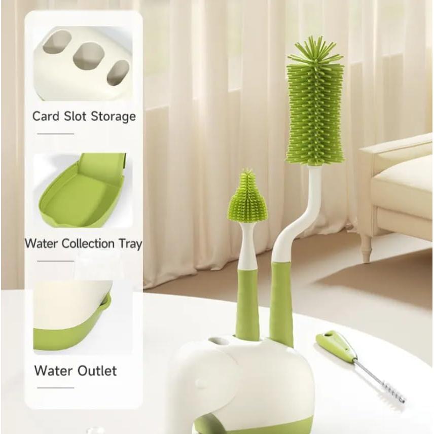 Juego de Cepillos de Limpieza para Botellas Bebé Genérico 4 en 1