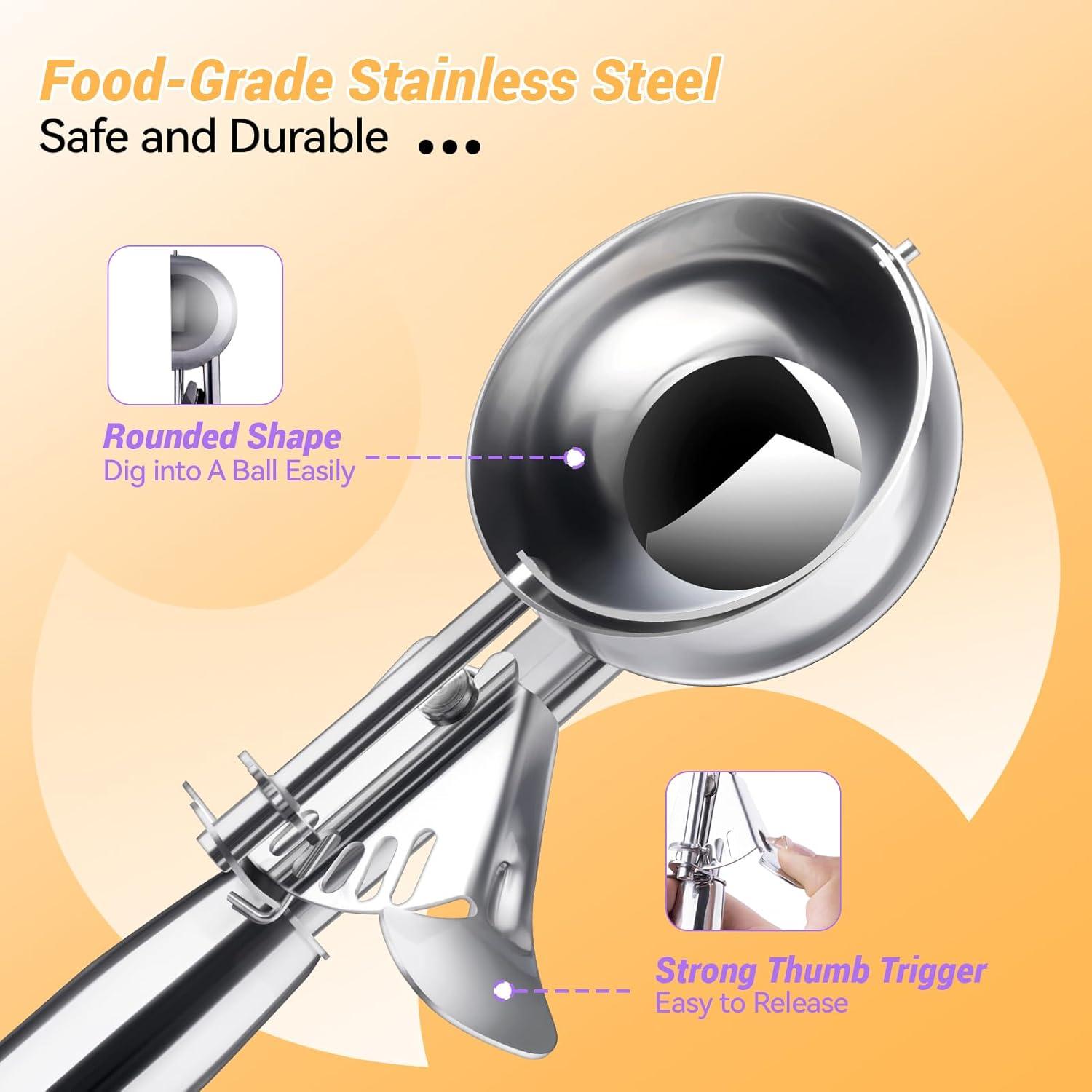 Cuchara para Helado CHEE MONG Acero Inoxidable 18/8 148g