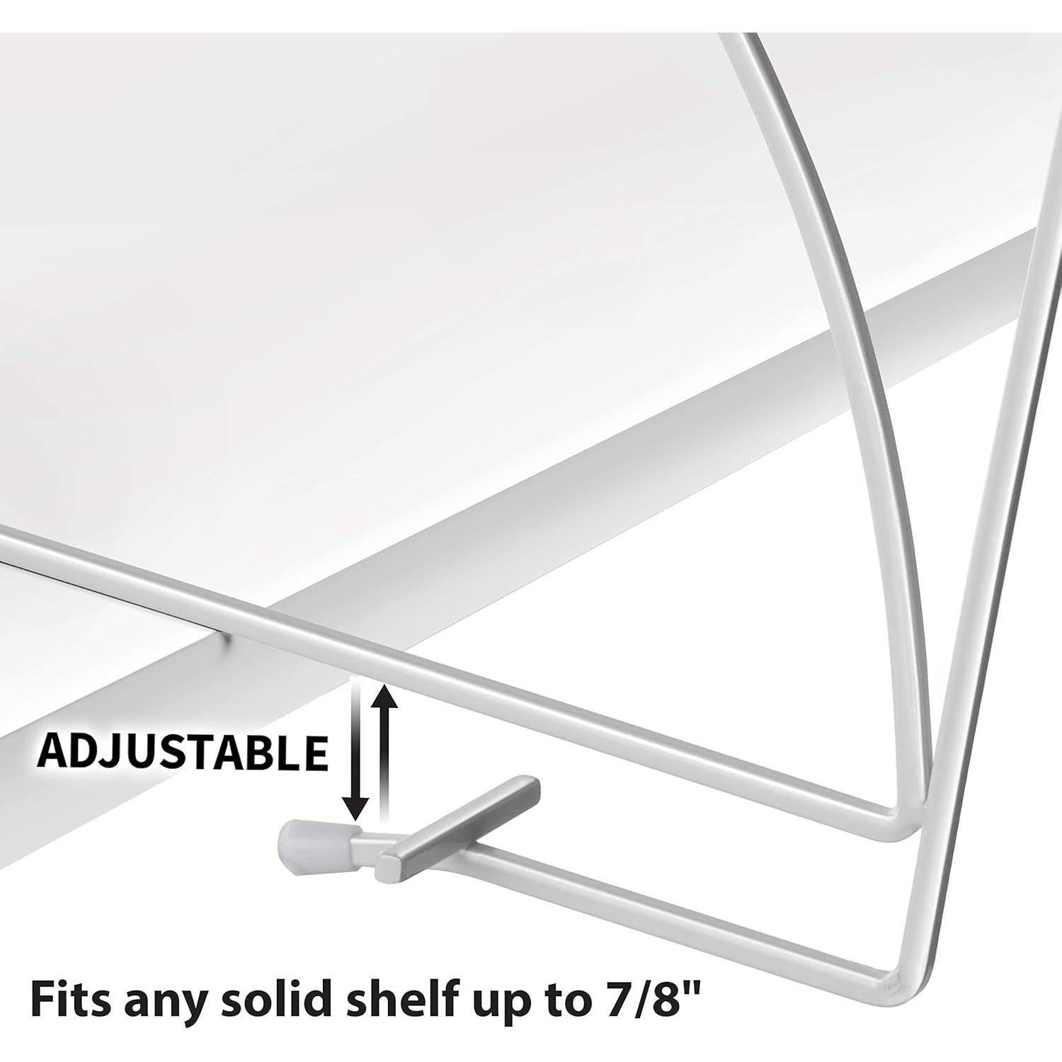 Divisores de estantería Lynk - Organizador de closet (Juego de 2) - Blanco