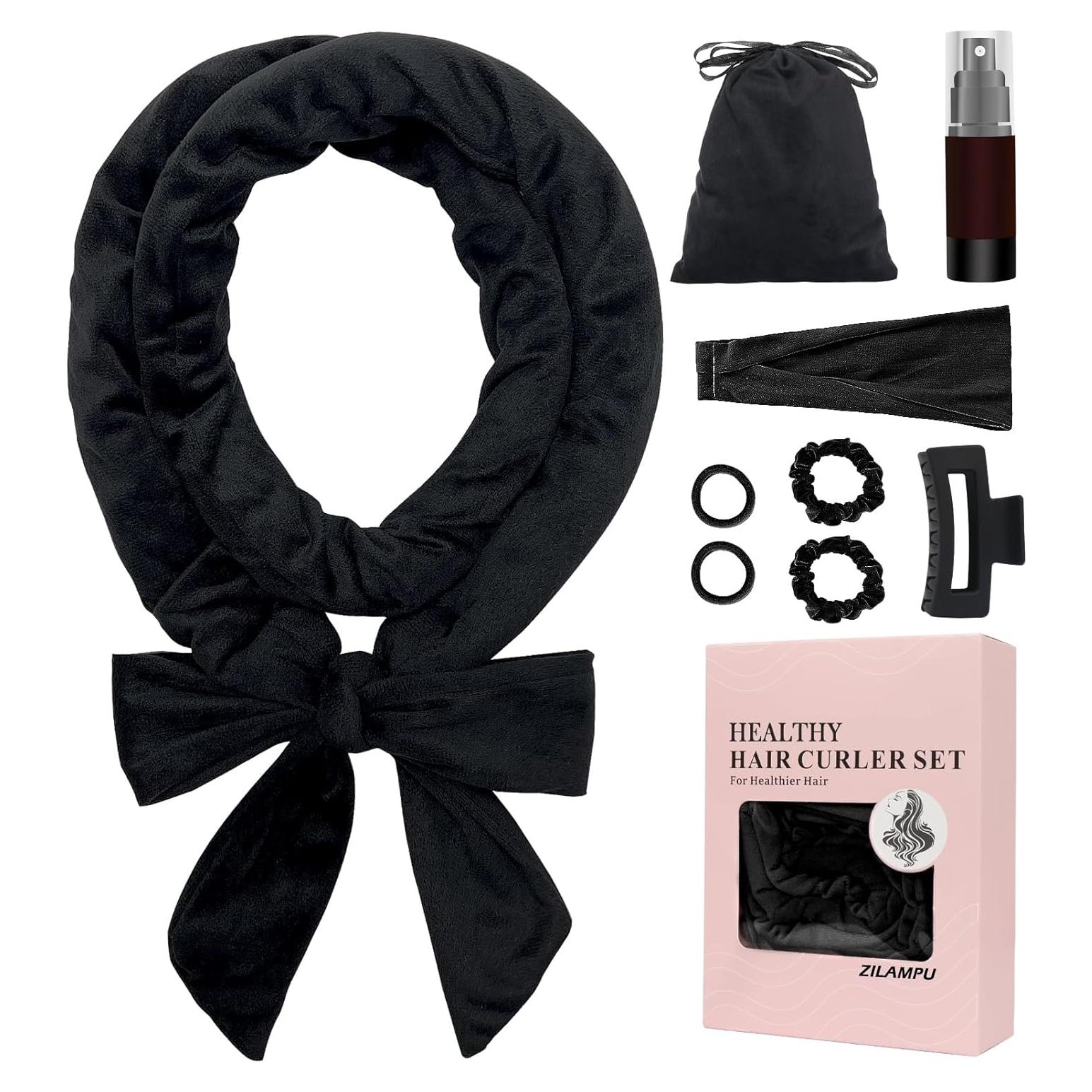 Banda de Cabeza Rizada ZILAMPU 177.8 cm - Rulos Sin Calor