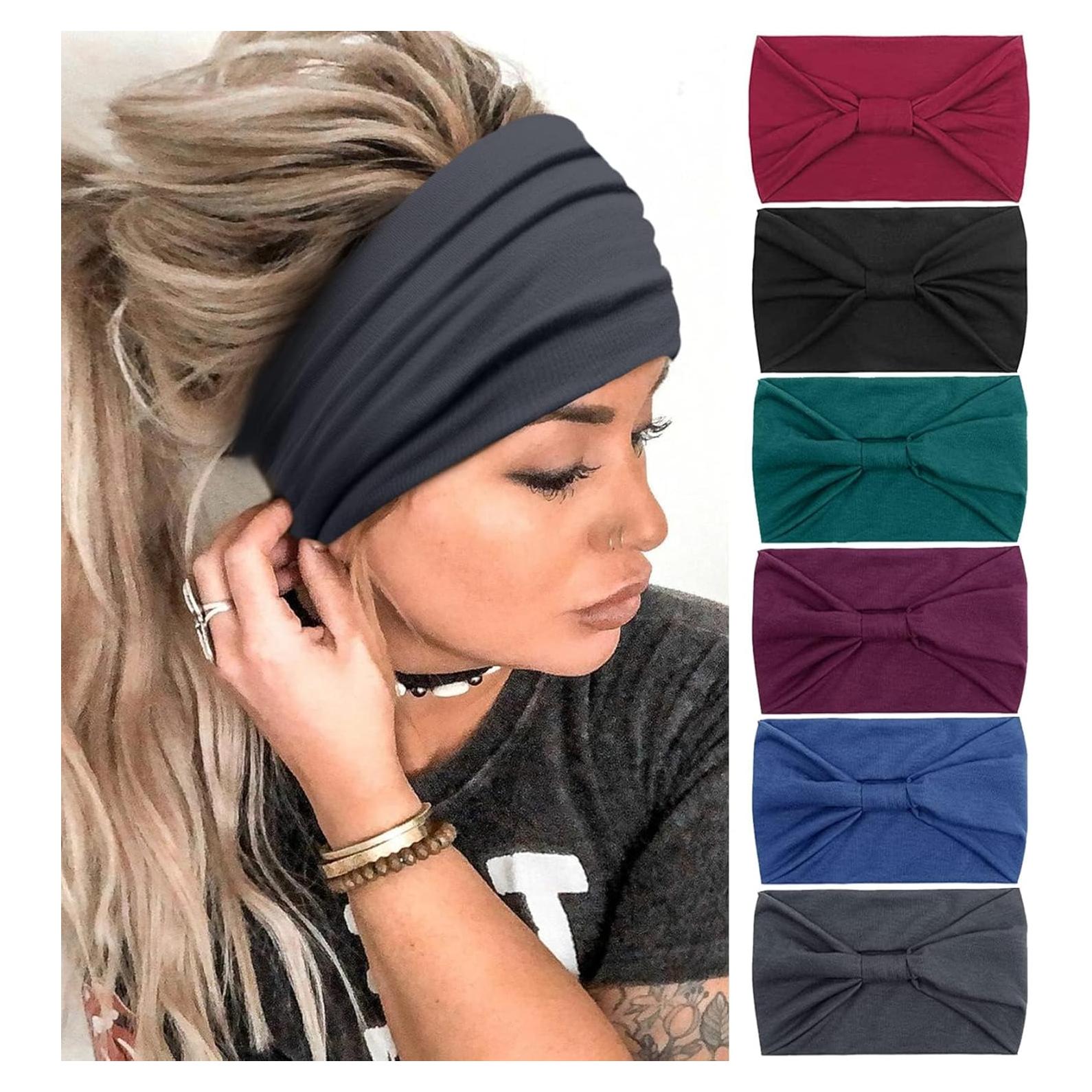 Diademas Tobeffect para Mujeres - Set de 6 Turbantes Boho