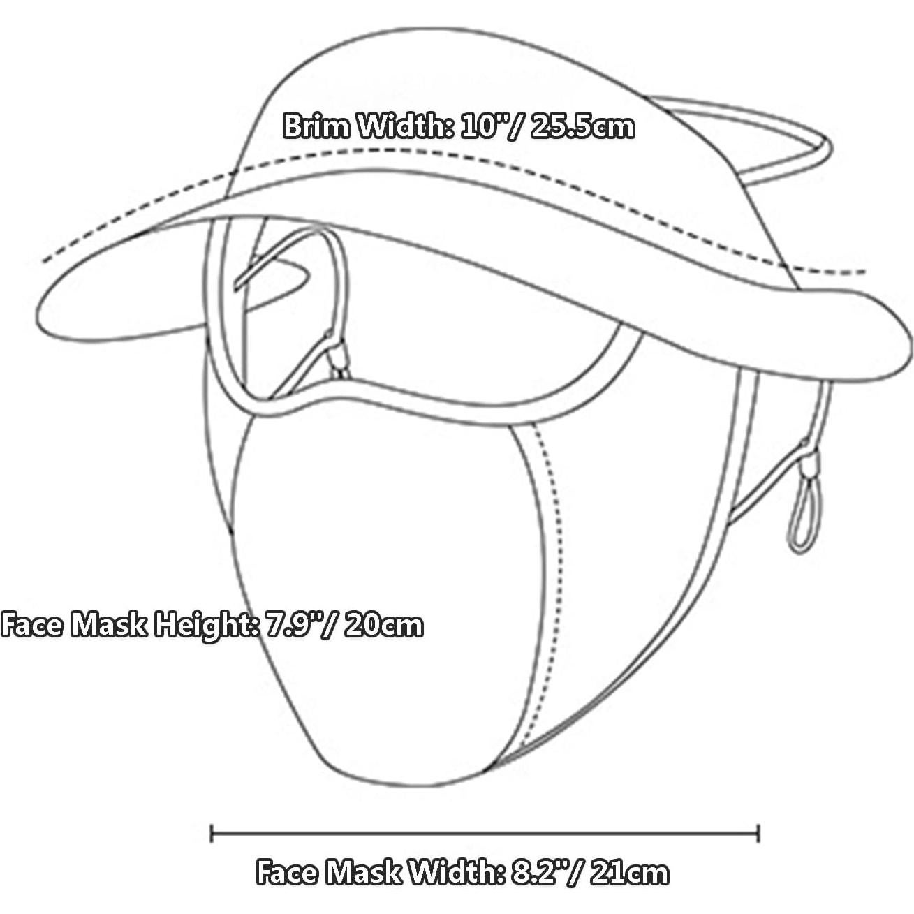 Máscara de Protección Solar Unisex UPF 50+ para Rostro