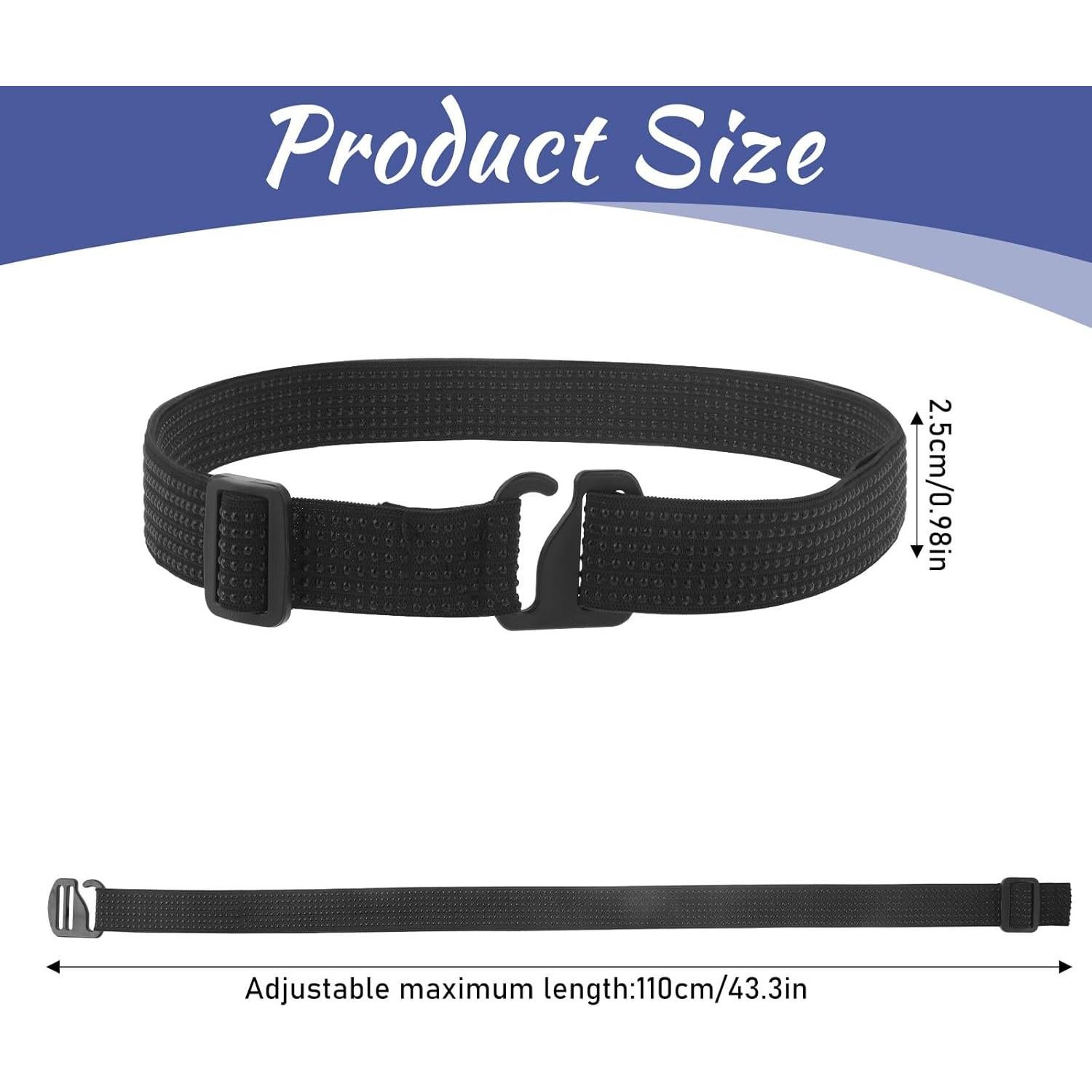 Cinturón Ajustable Antideslizante para Camisa - Unisex