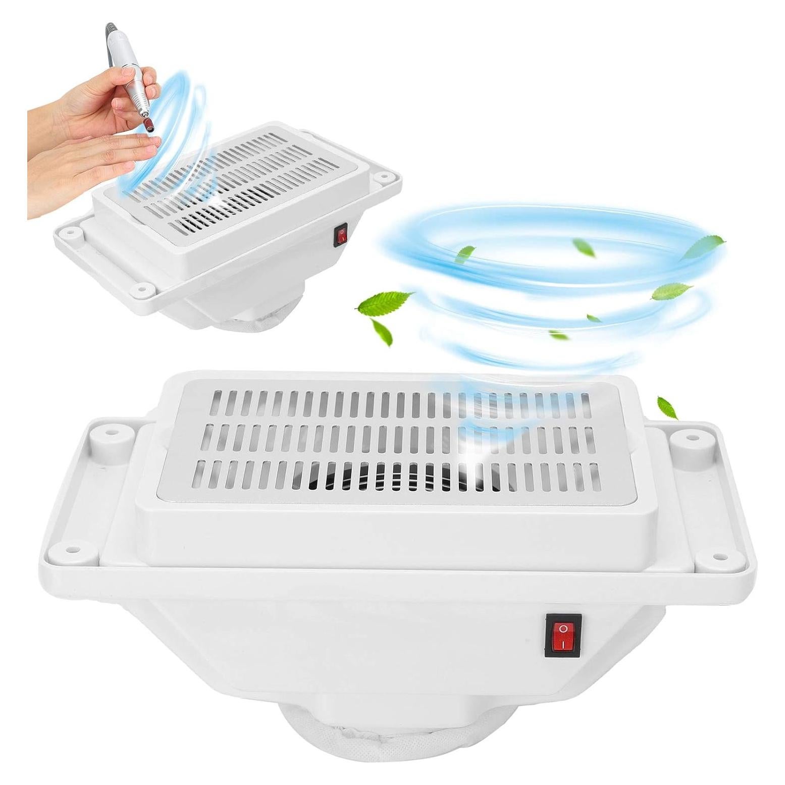 Colector de Polvo de Uñas Brrnoo 6W Silencioso para Manicura