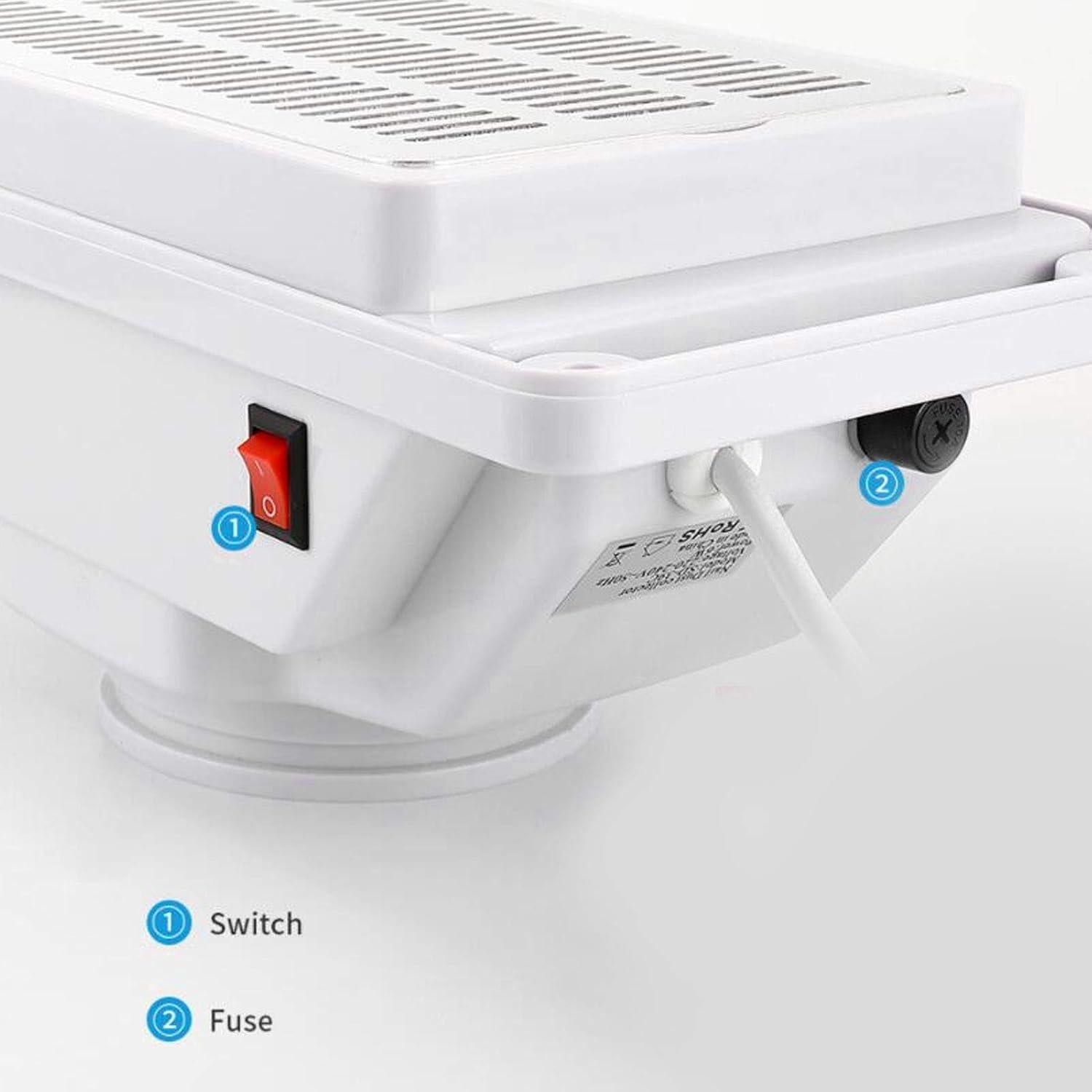 Colector de Polvo de Uñas Brrnoo 6W Silencioso para Manicura