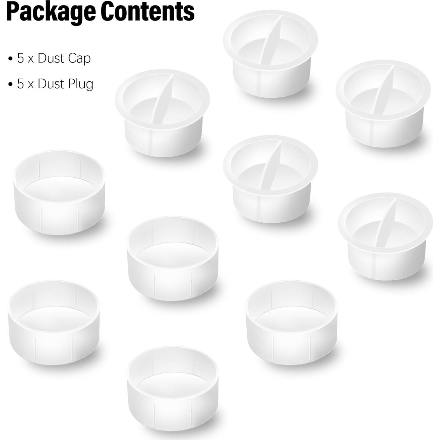 Conjunto de 10 Tapas de Polvo Astromania para Oculares 1.25"