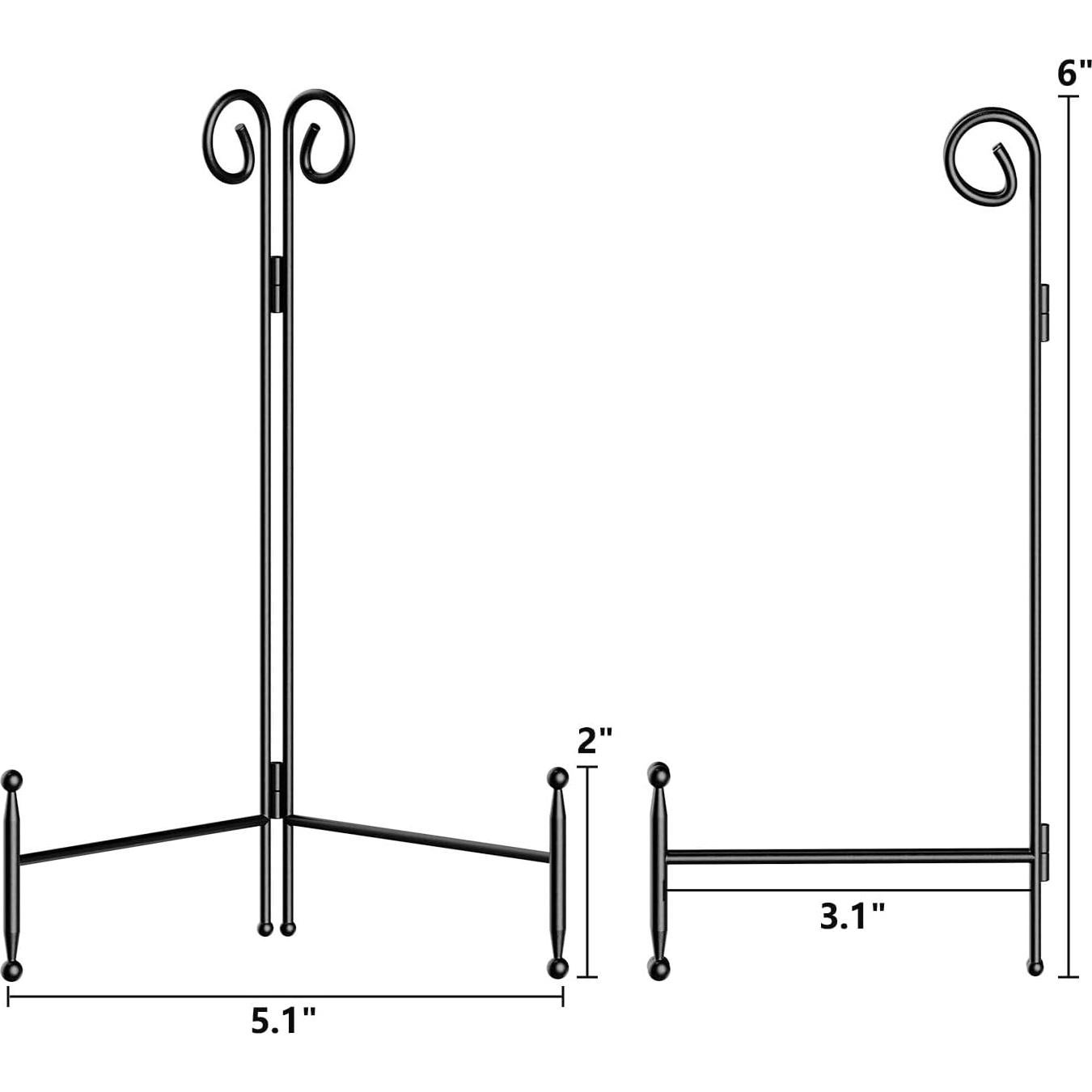 Soporte de Exhibición SVENJBB de Hierro Negro 15 cm Plegable