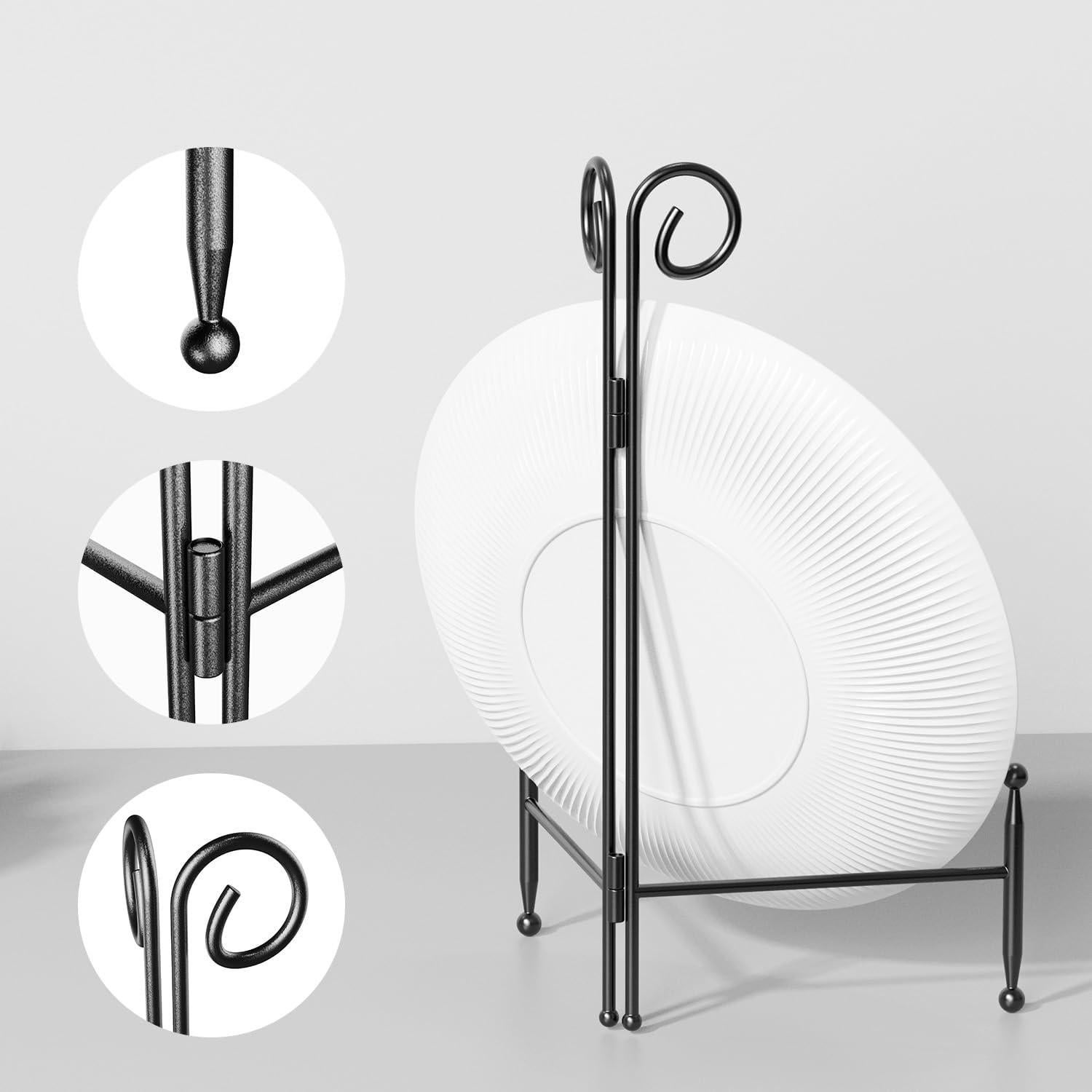 Soporte de Exhibición SVENJBB de Hierro Negro 15 cm Plegable