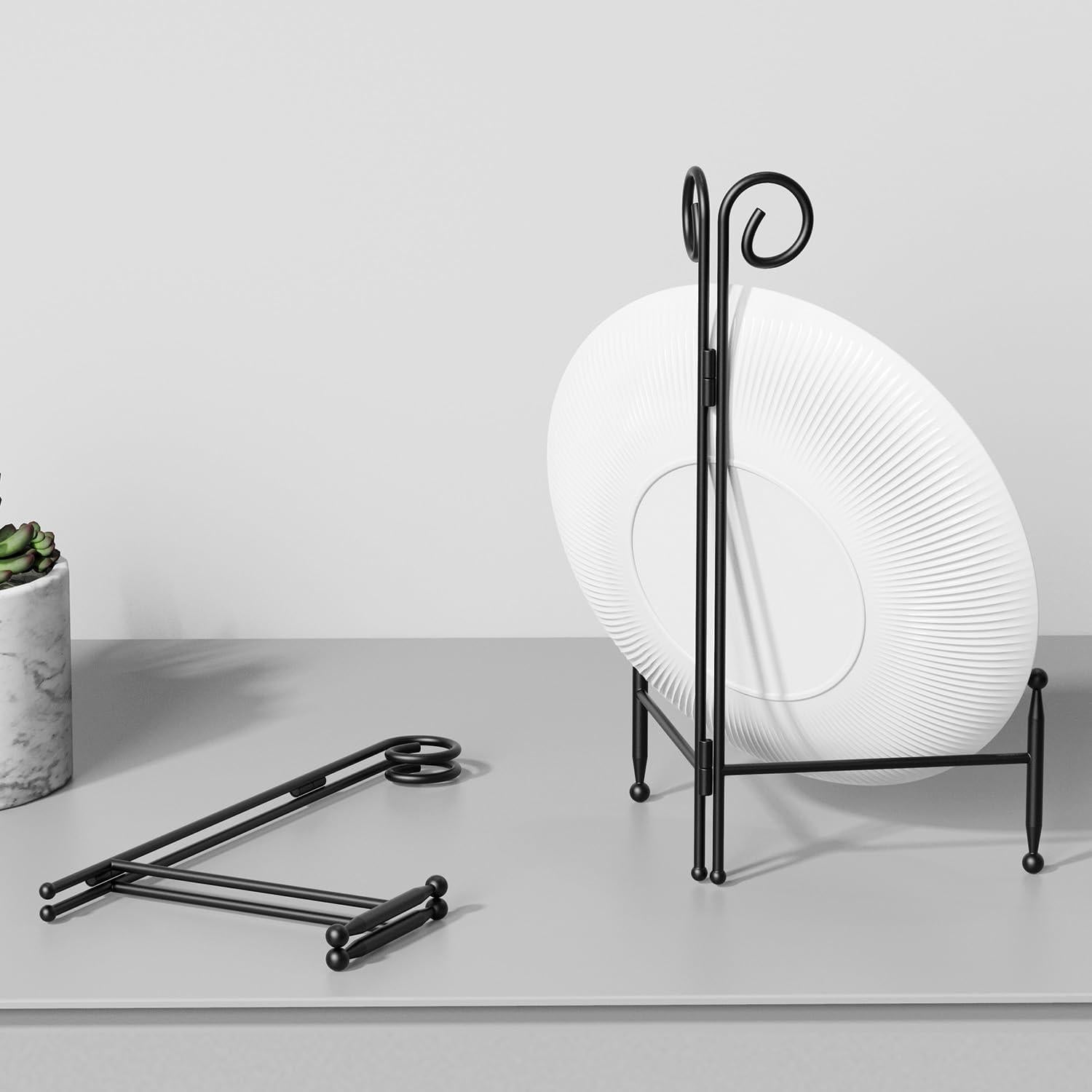 Soporte de Exhibición SVENJBB de Hierro Negro 15 cm Plegable