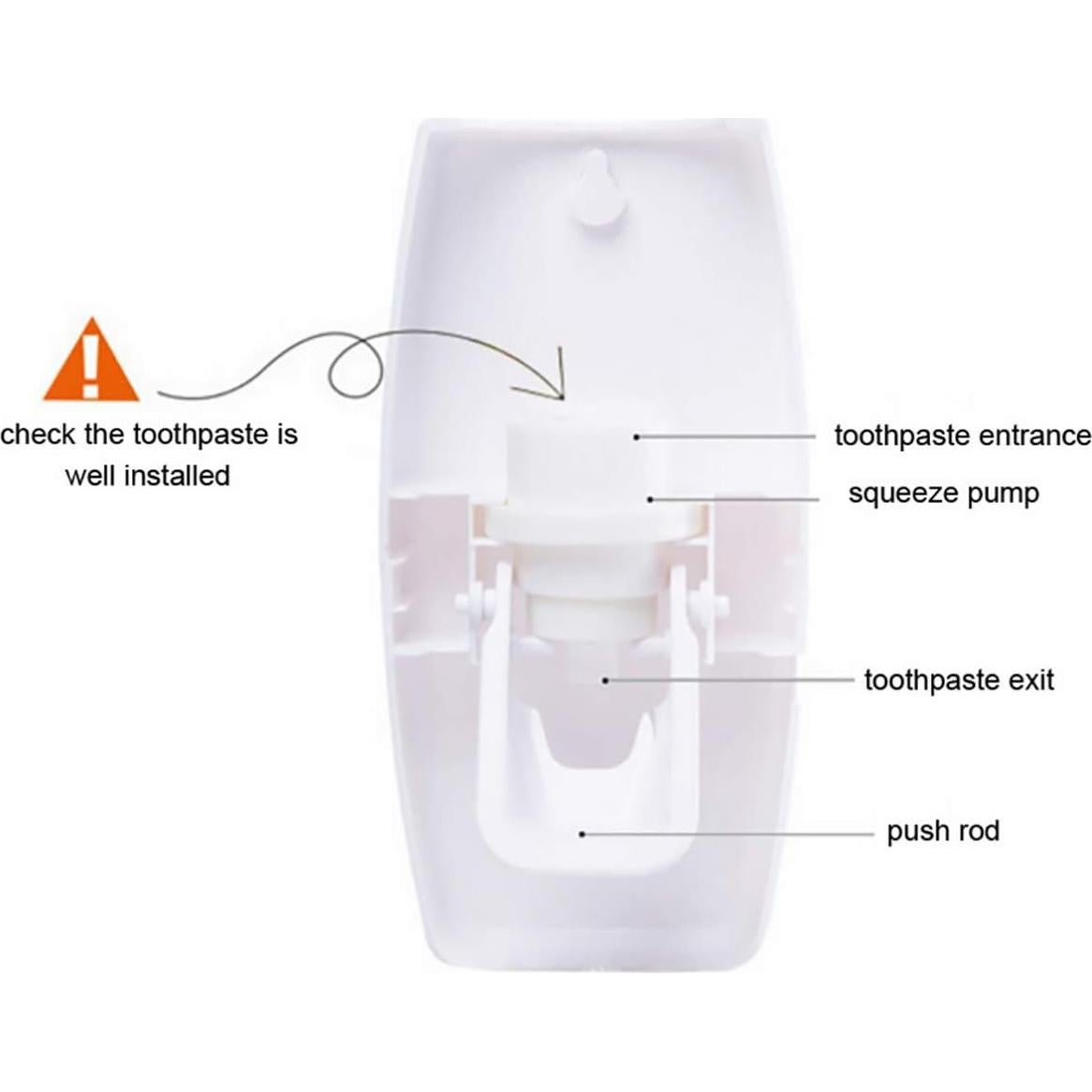 Dispensador Automático de Pasta de Dientes UpTuoLi Negro con Soporte