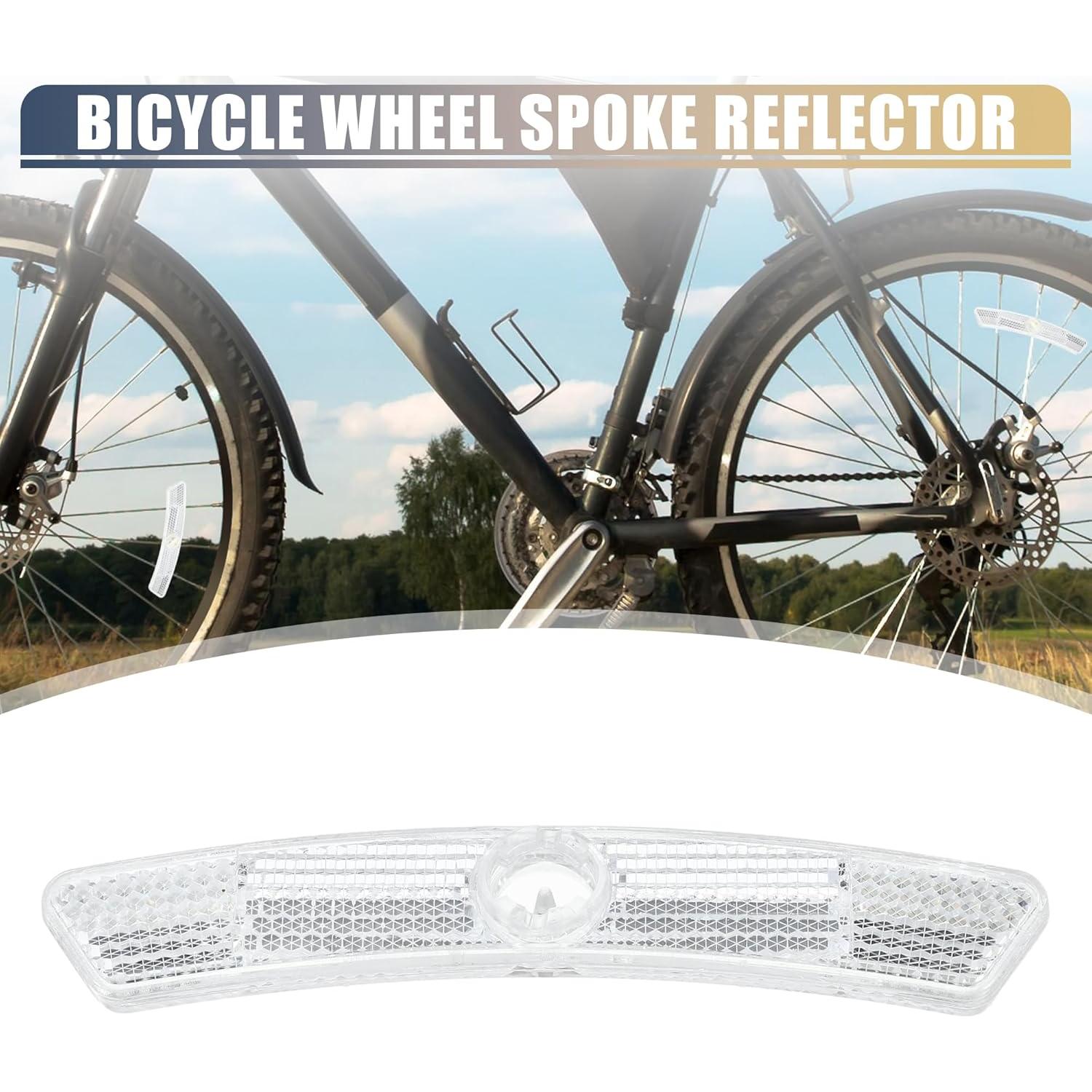 Reflectores de Bicicleta X AUTOHAUX 12.7cm Blanco 1 Par